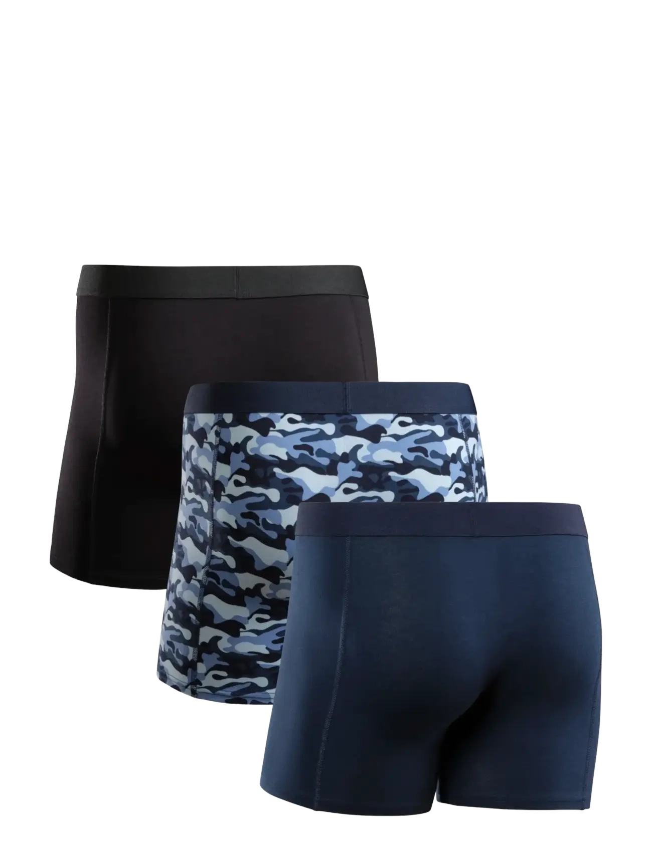 Danish Endurance - Classic Trunks (Men) 3-pack - laveste priser - multicolor (1x black, 1x camouflage, 1x navy blue) - 2