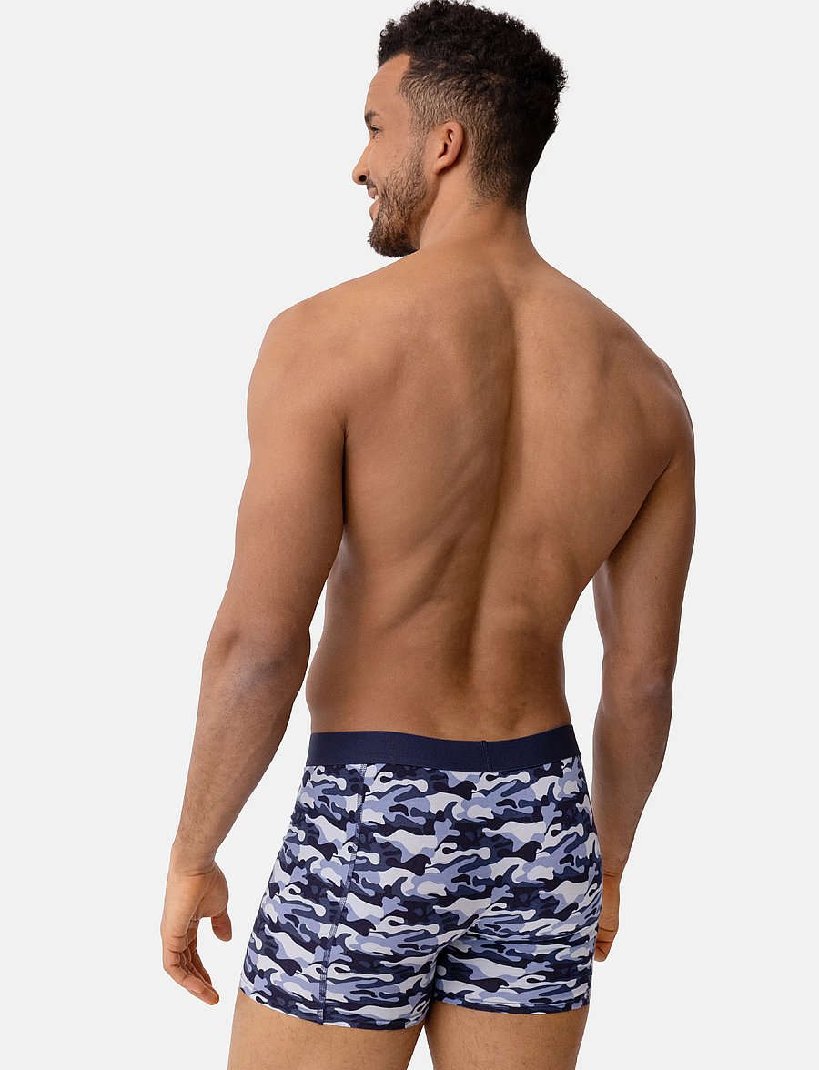 Danish Endurance - Classic Trunks (Men) 3-pack - boxerkalsonger - multicolor (1x black, 1x camouflage, 1x navy blue) - 4