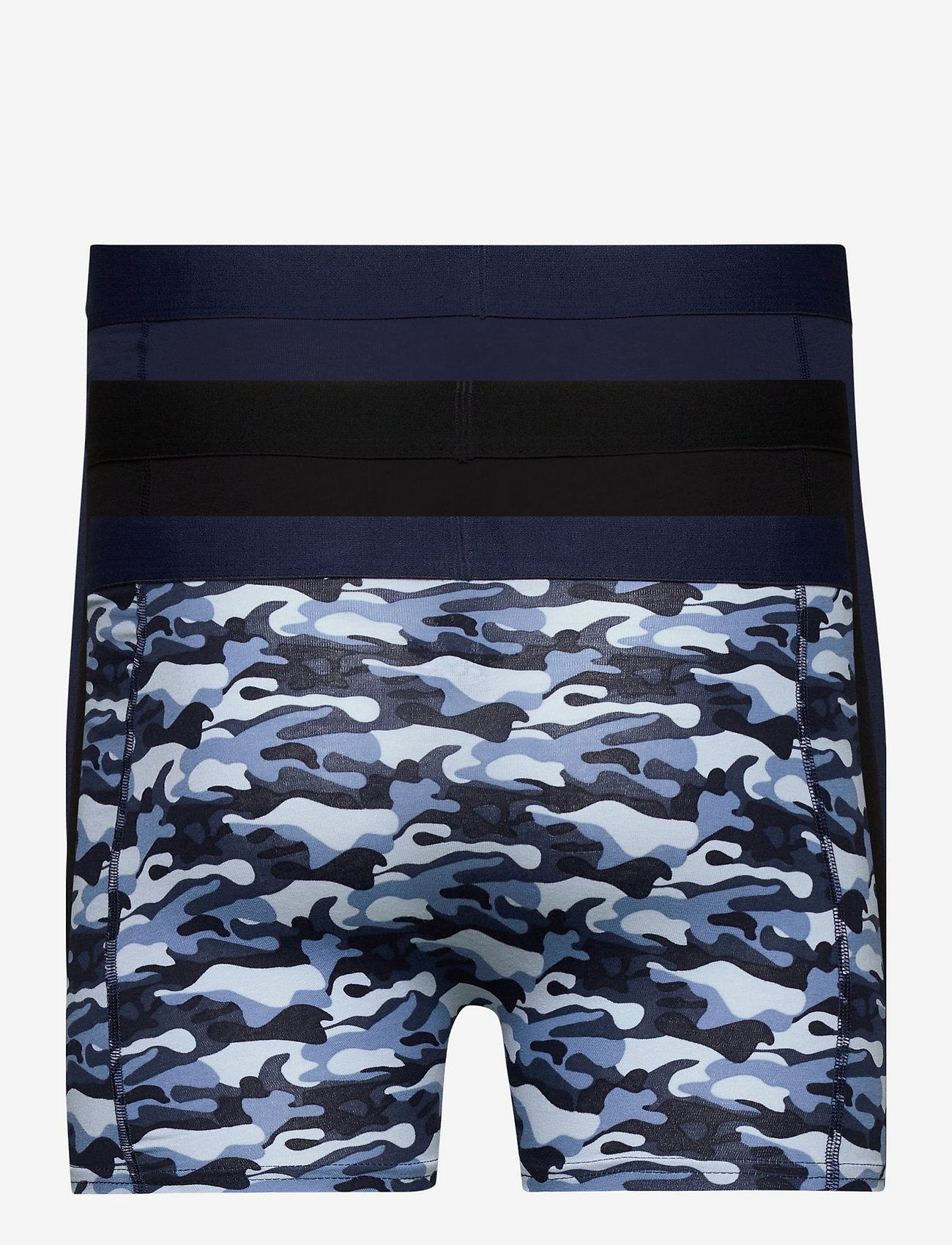 Danish Endurance - Men's Classic Trunks 3-pack - die niedrigsten preise - multicolor (1x black, 1x camouflage, 1x navy blue) - 5