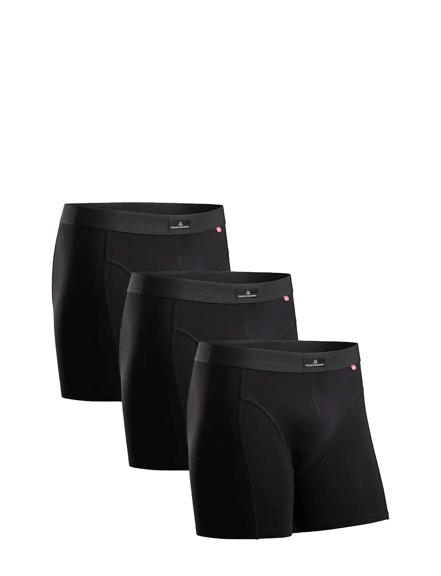 Danish Endurance - Classic Trunks (Men) 3-pack - boxerkalsonger - black - 1