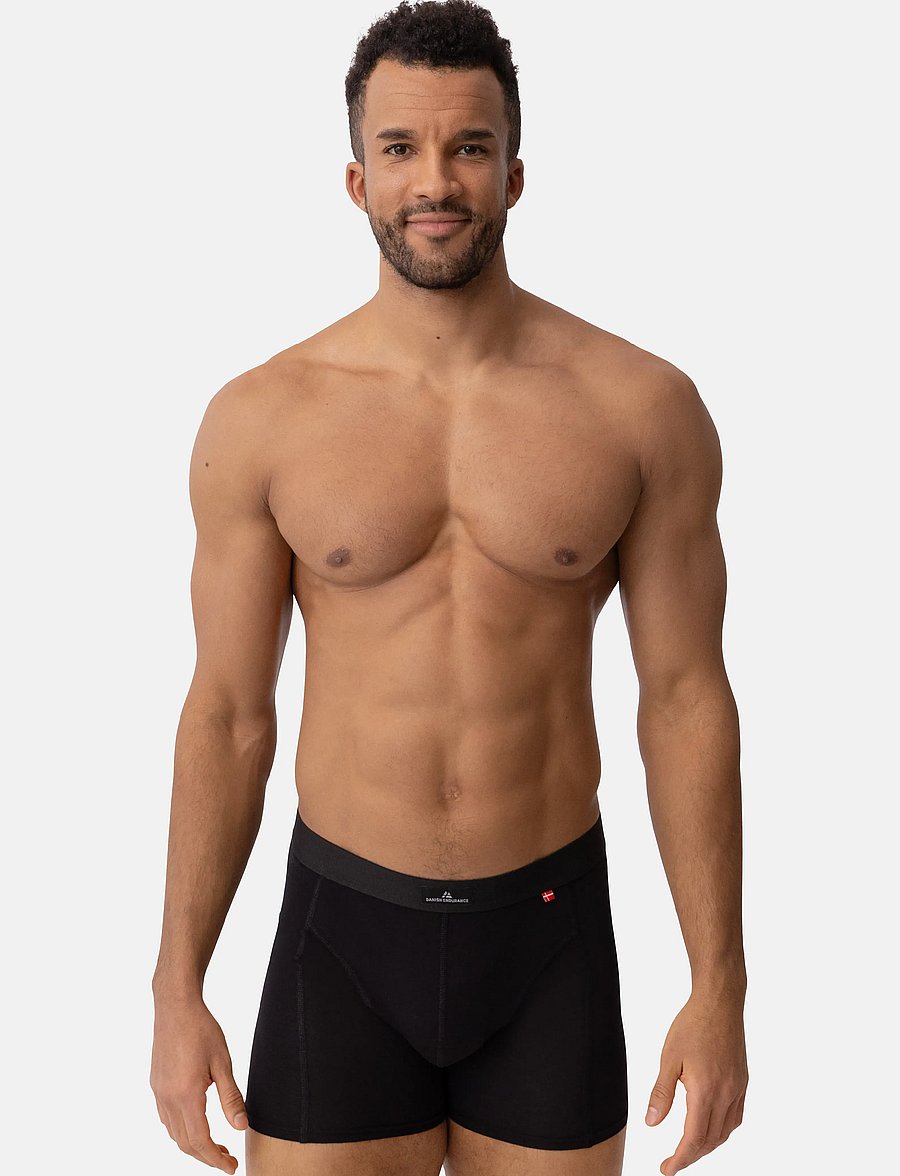 Danish Endurance - Classic Trunks (Men) 3-pack - boxerkalsonger - black - 3