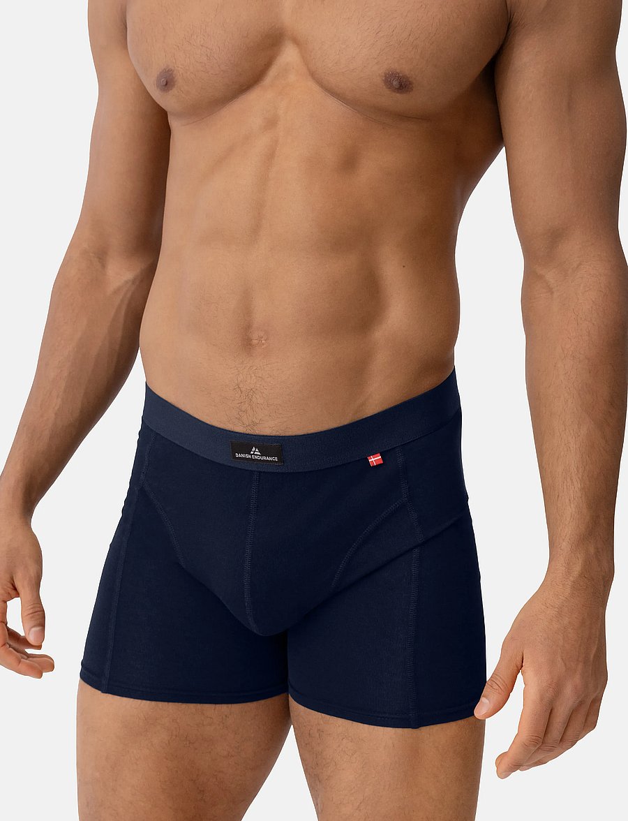 Danish Endurance - Classic Trunks (Men) 3-pack - boxershorts - navy blue - 0