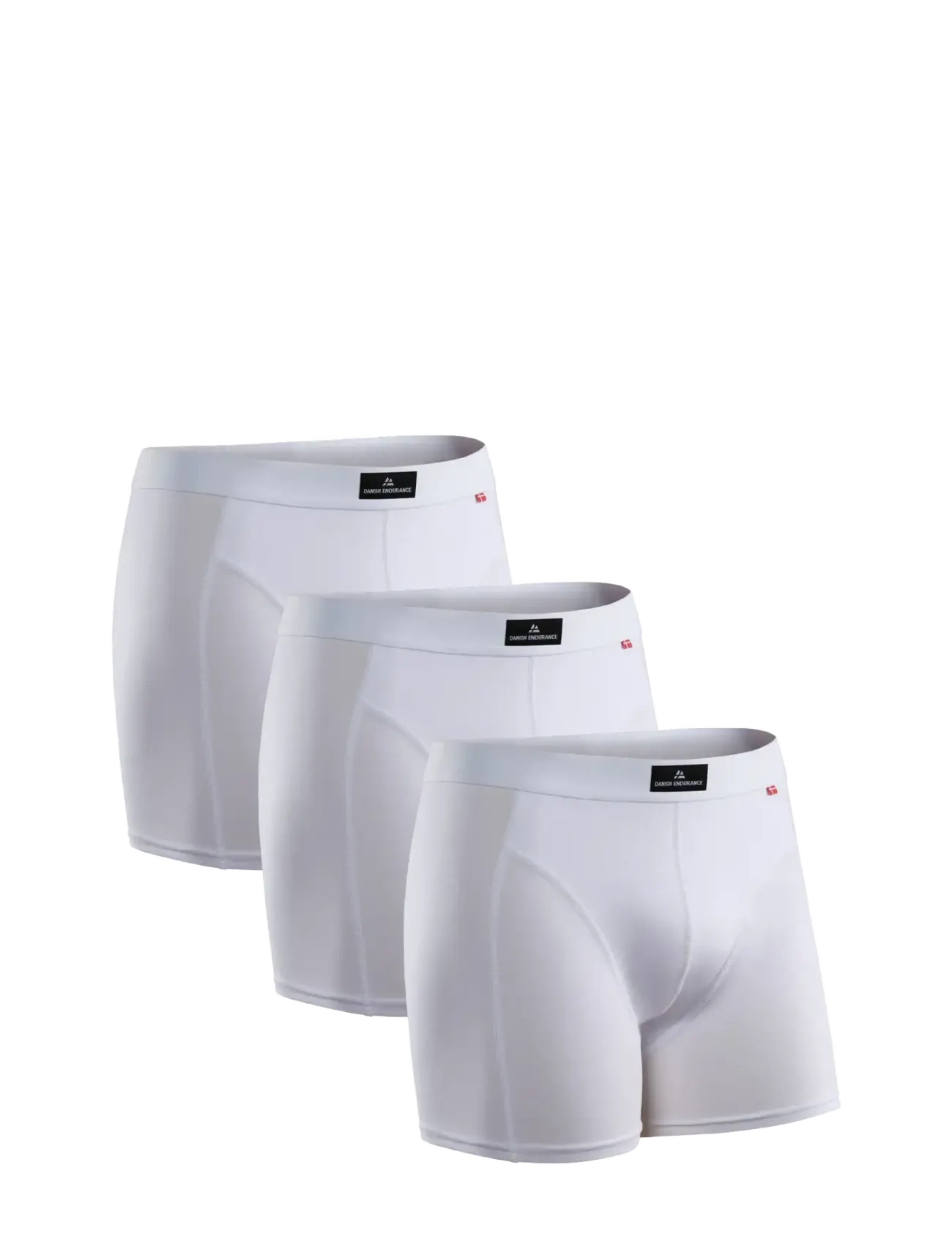 Danish Endurance Classic Trunks (Men) 3-Pack, M, Sport, Weiß - Boxers, Männerswear