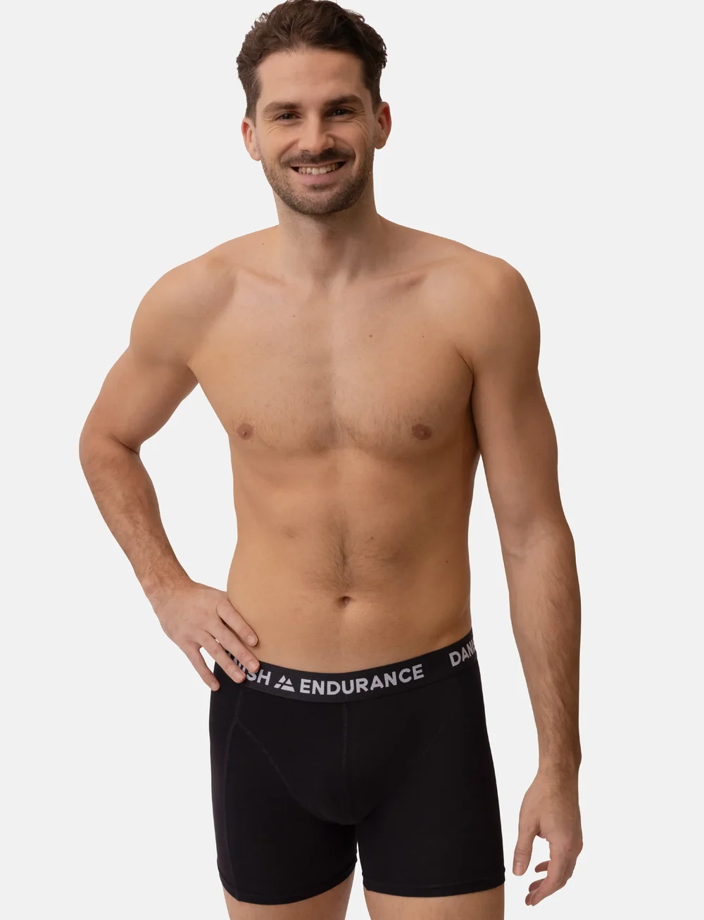 Danish Endurance - Men's Cotton Boxer Shorts - boxer briefs - black - 1