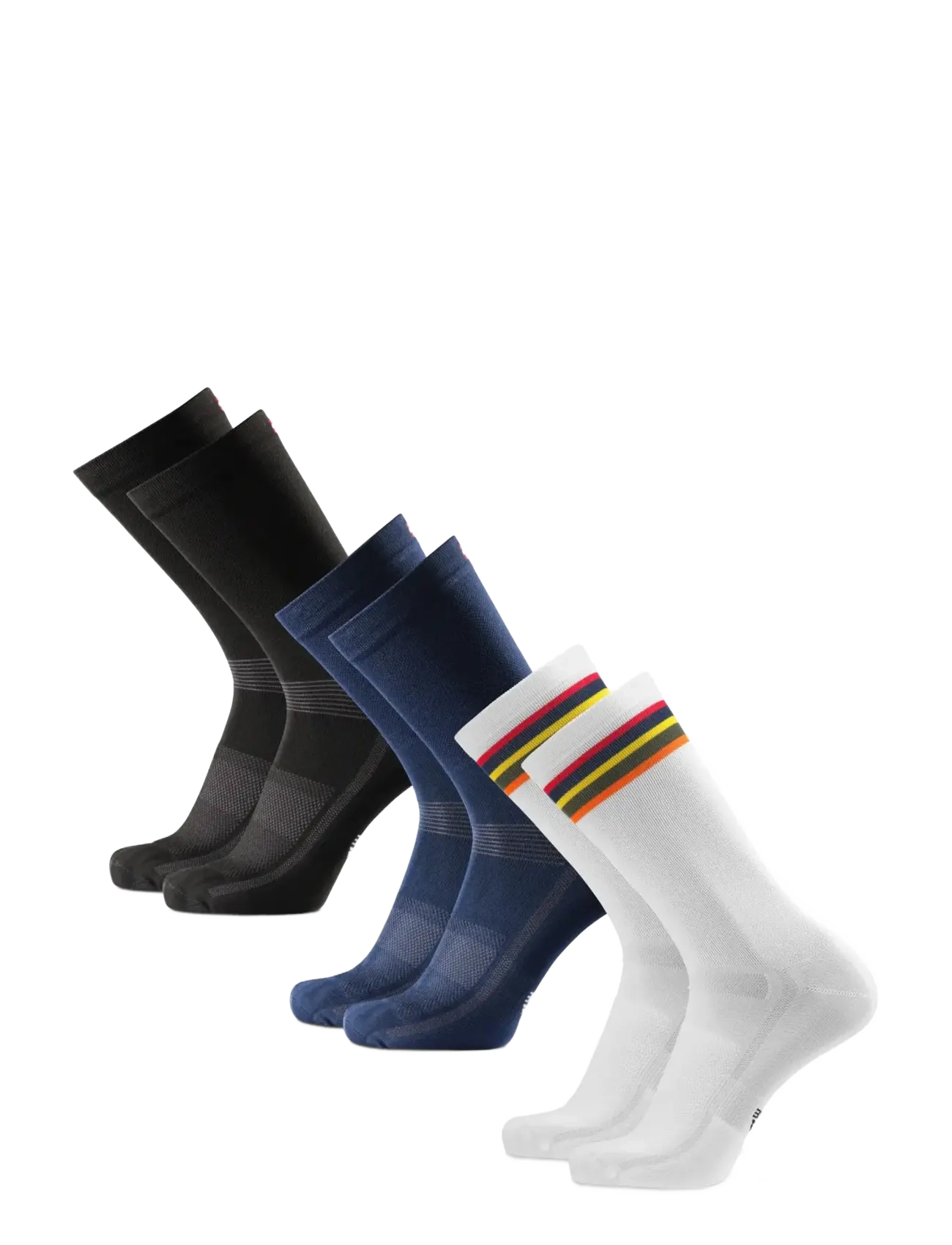 MULTICOLOR (1X BLACK, 1X BLUE, 1X WHITE/STRIPES)