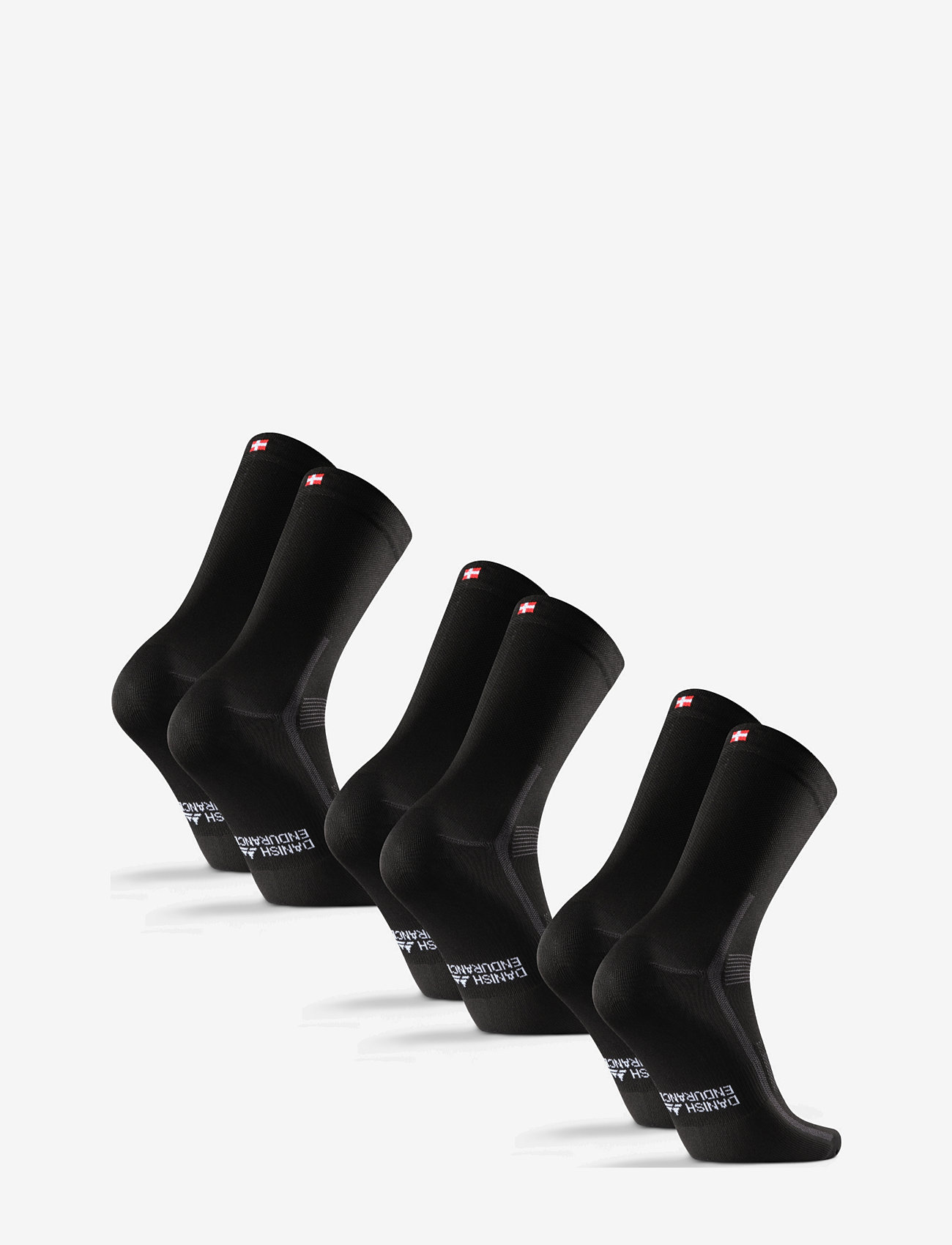 Danish Endurance - High Cycling Socks 3 Pack - sport socks - black - 2