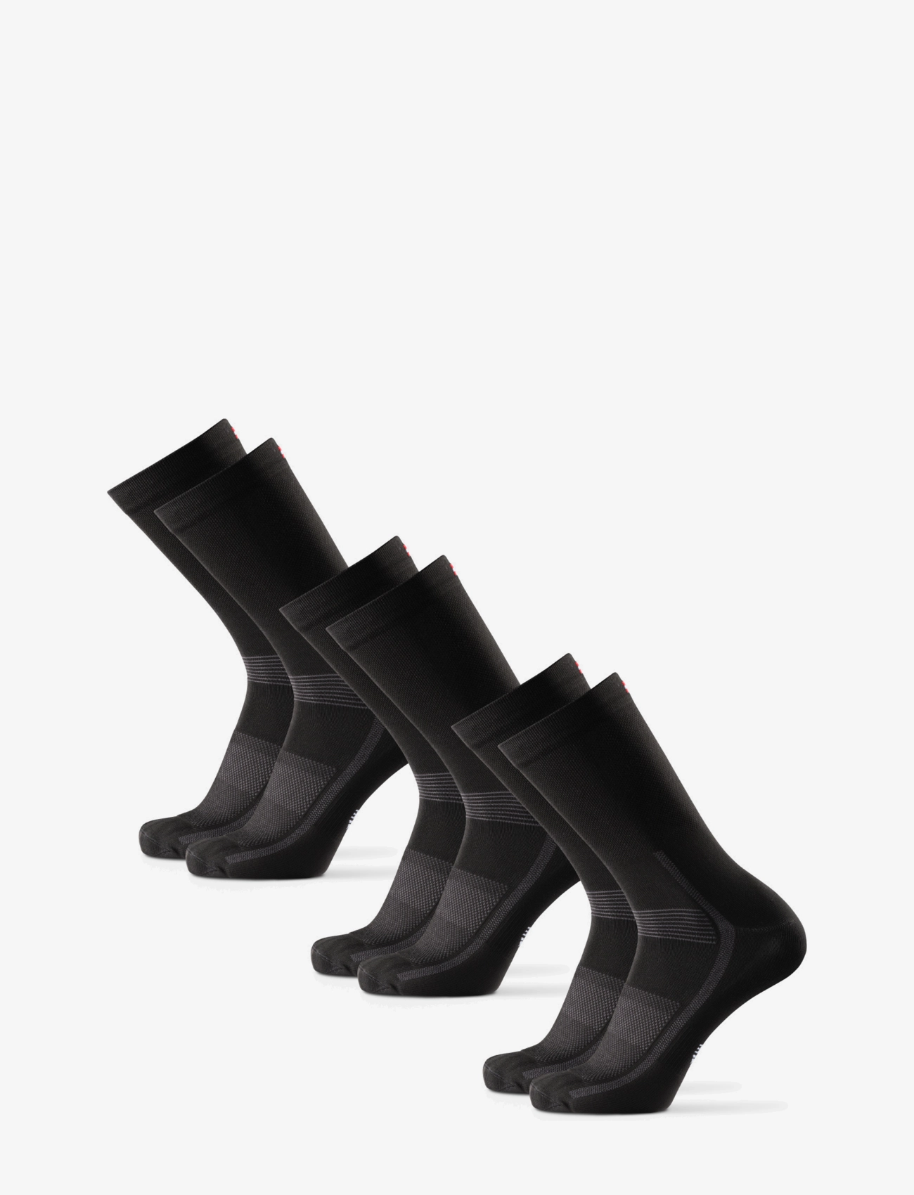 Danish Endurance - Aero Cycling Crew Socks 3-pack - laveste priser - black - 3