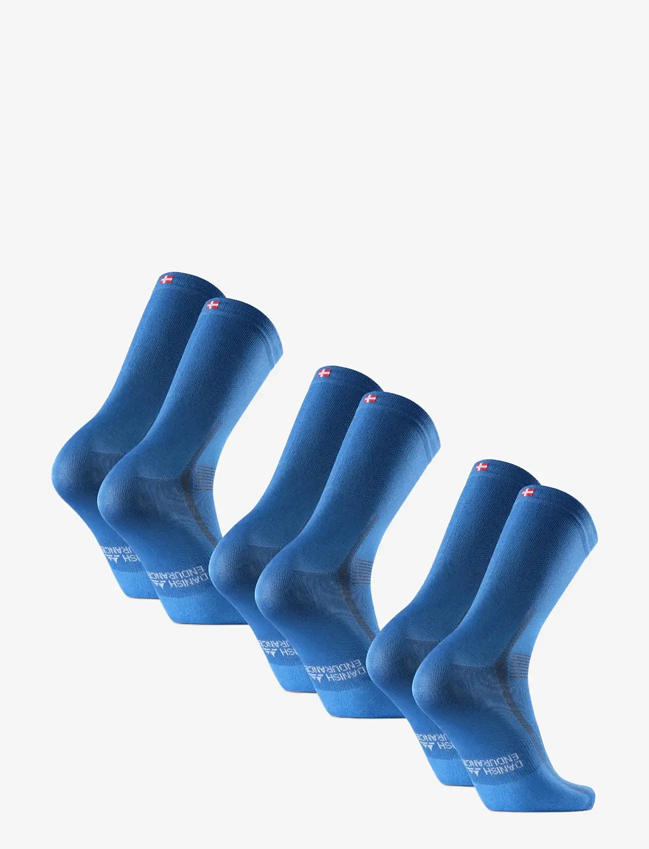 Danish Endurance - Aero Cycling Crew Socks 3-pack - sportstrømper - blue - 2