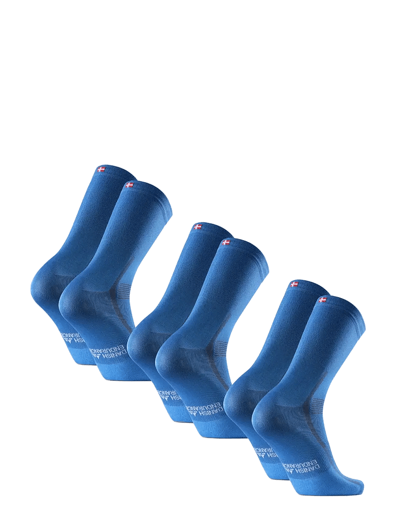 Danish Endurance - Aero Cycling Crew Socks 3-pack - sportstrømper - blue - 2