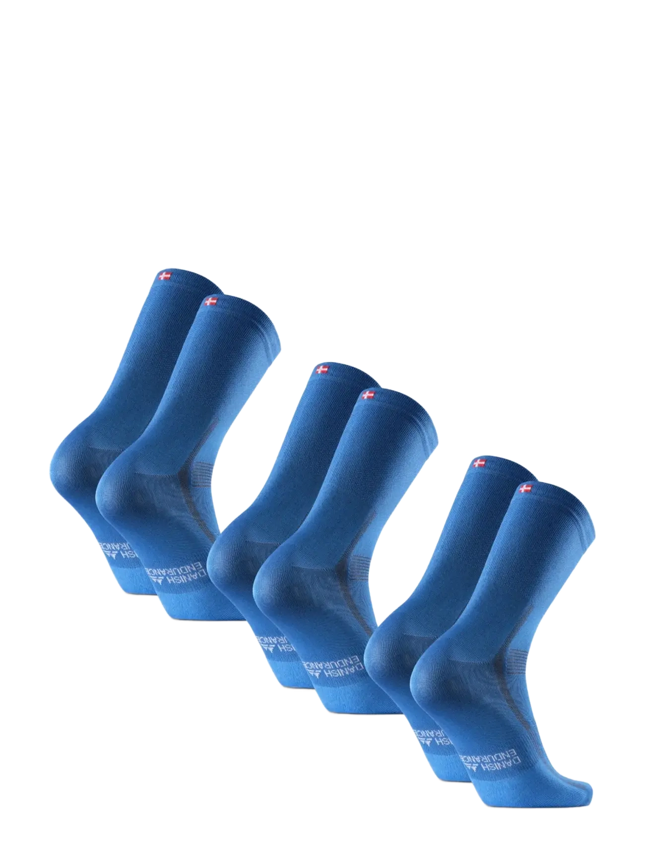 Danish Endurance - Aero Cycling Crew Socks 3-pack - laveste priser - blue - 2