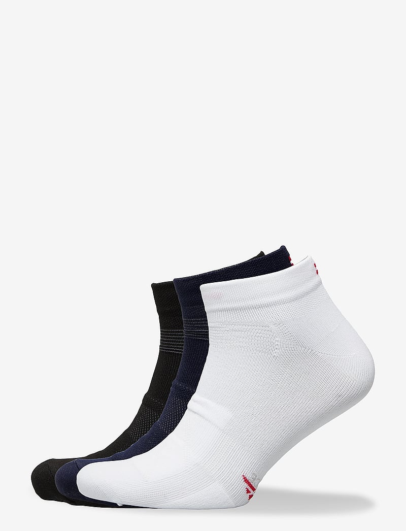 Danish Endurance - Cycling Low-Cut Socks 3-pack - sportstrømper - multicolor (1x black, 1x blue, 1x white/stripes) - 0