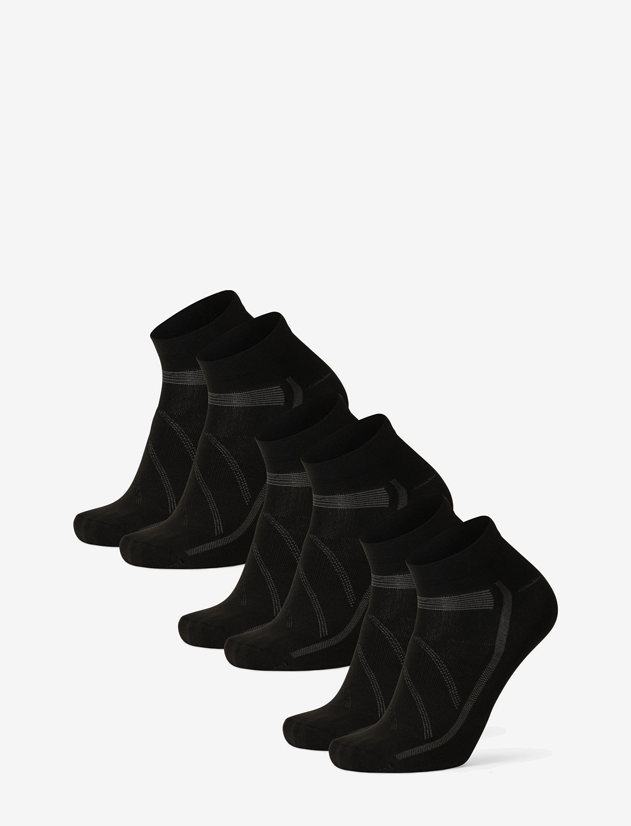 Danish Endurance - Low Cut Cycling Socks 3 Pack - spordisokid - black - 1