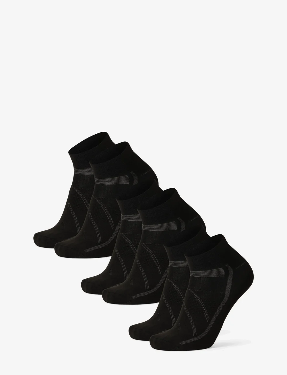 Danish Endurance - Low Cut Cycling Socks 3 Pack - sportsocken - black - 1