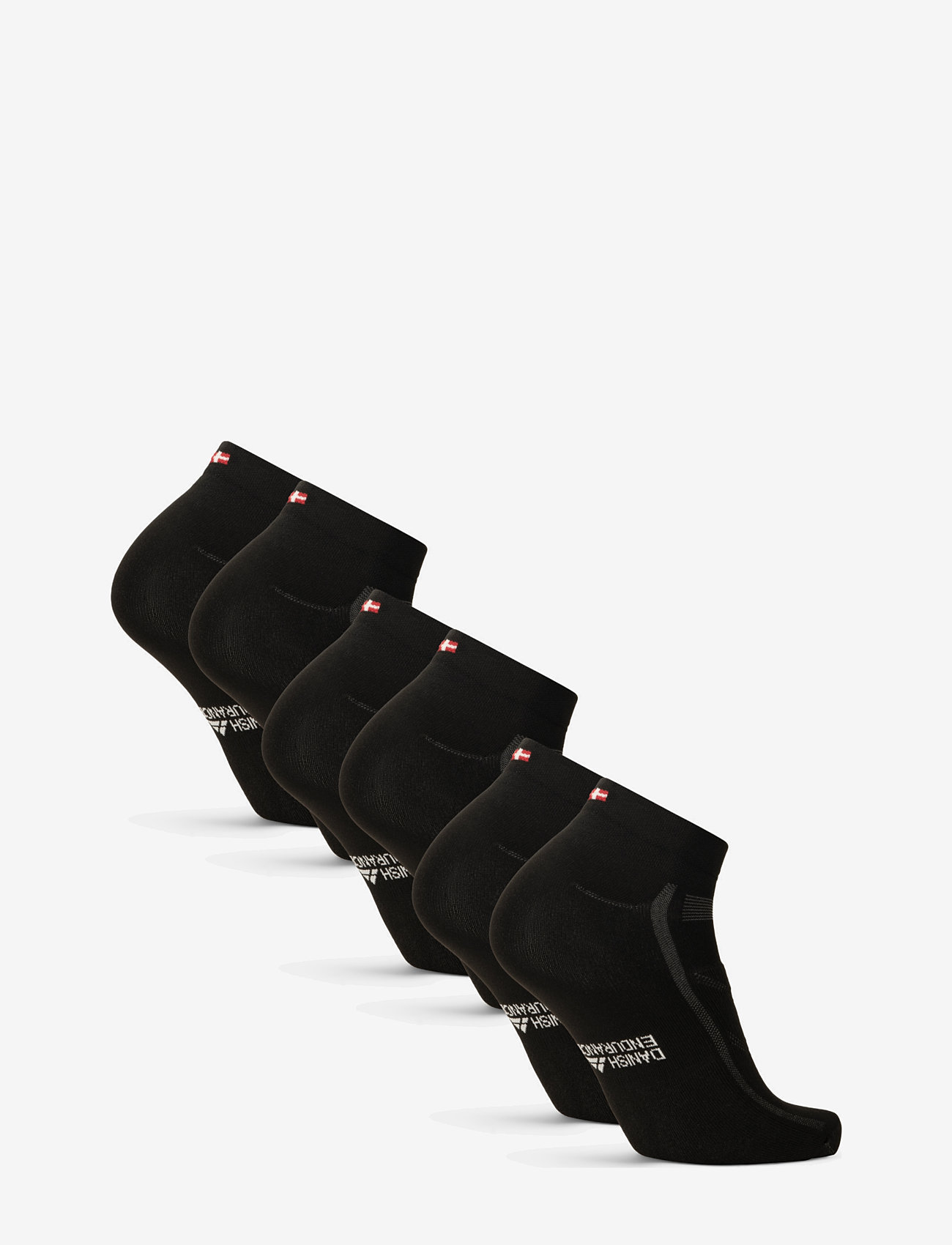 Danish Endurance - Low Cut Cycling Socks 3 Pack - spordisokid - black - 2