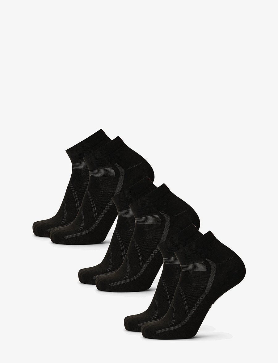 Danish Endurance - Aero Cycling Low-Cut Socks 3-pack - strümpfe - black - 3