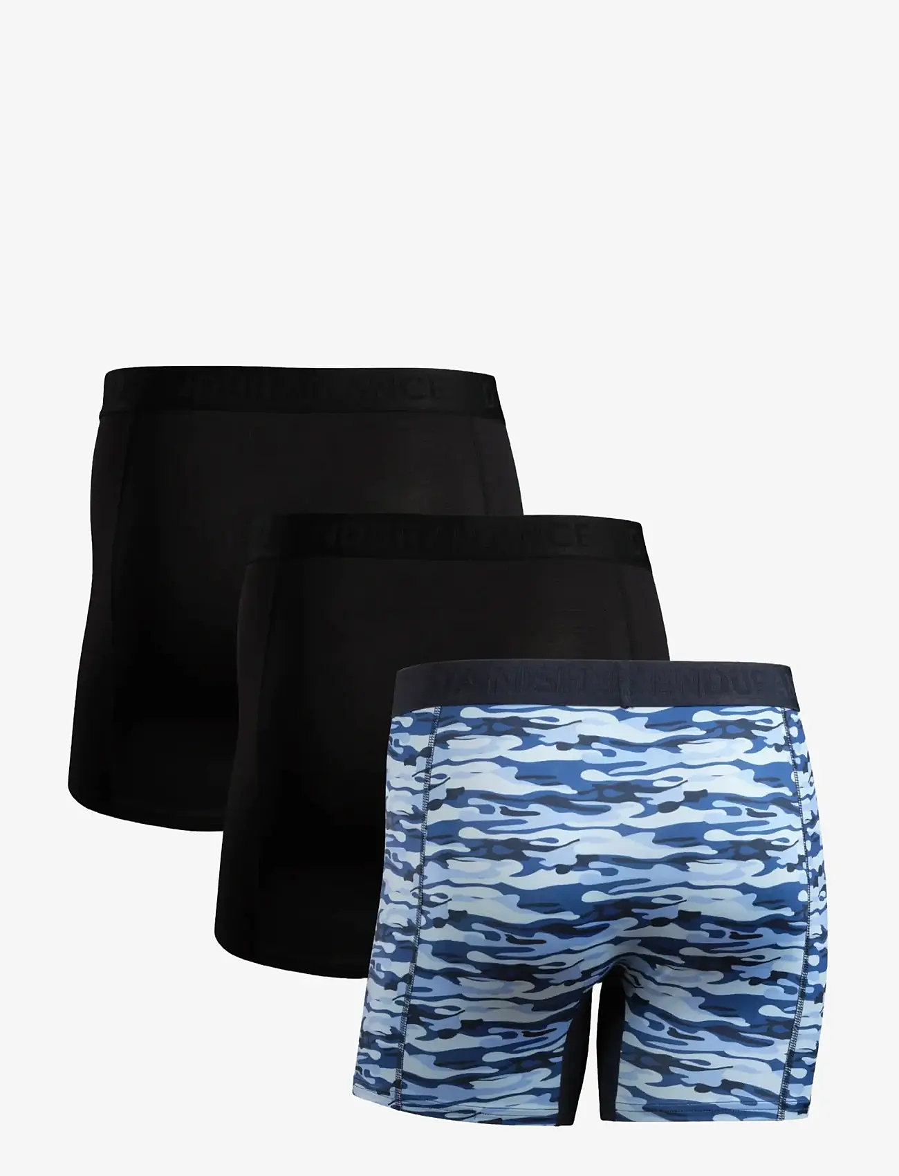 Danish Endurance - Sports Trunks (Men) 3-pack - boxer briefs - multicolor (2x black, 1x blue camouflage) - 1
