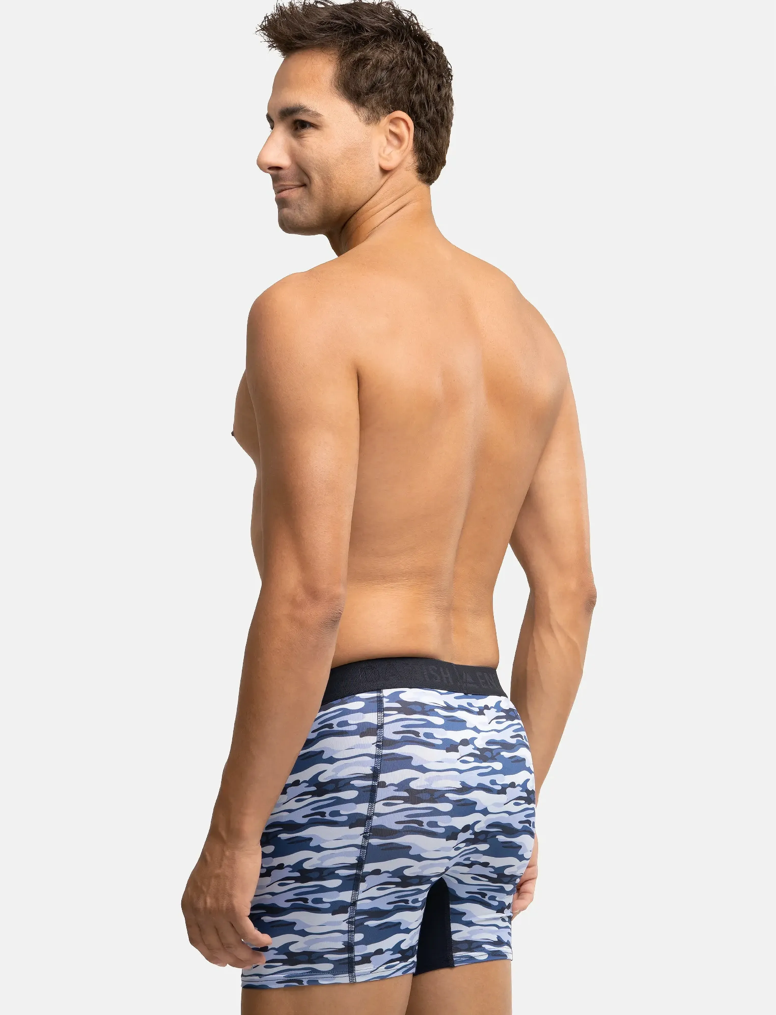 Danish Endurance - Sports Trunks (Men) 3-pack - bokserid - multicolor (2x black, 1x blue camouflage) - 4