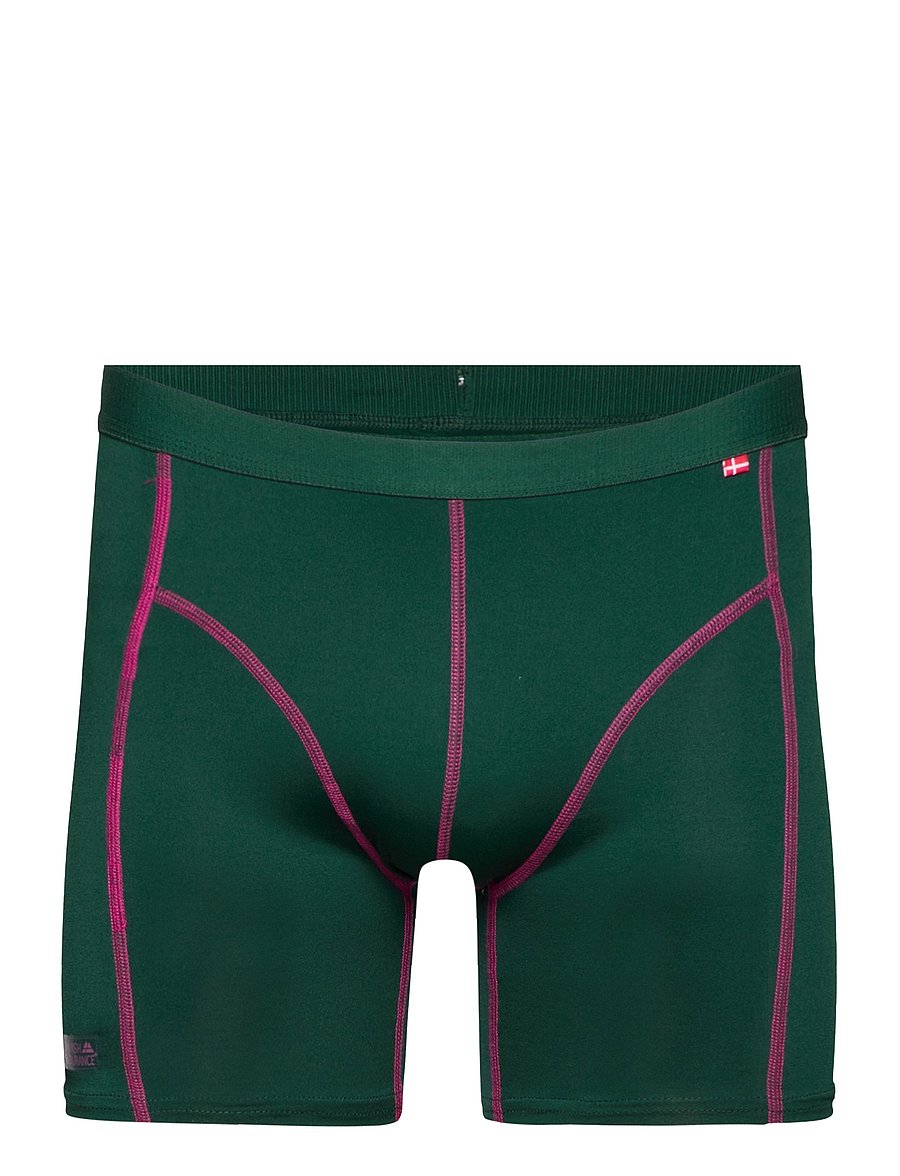 Danish Endurance - Sports Trunks (Men) 3-pack - boxershorts - multicolor (1x black, 1x black/red, 1x green/purple) - 5