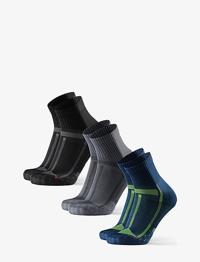 Long Distance Running Quarter Socks 3-Pack - StrøMper