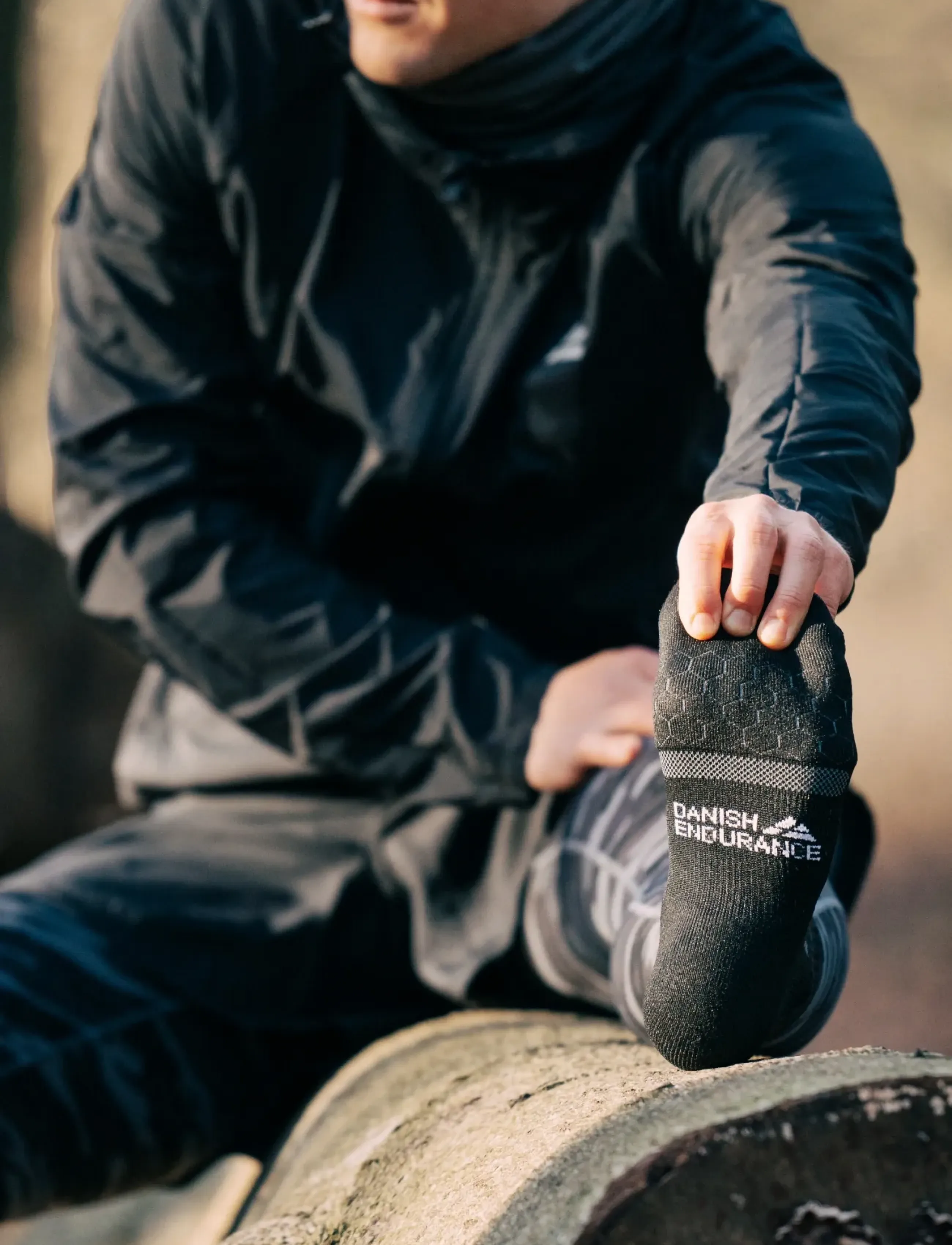 Danish Endurance Long Distance Running Quarter Socks 3-pack - Unterwäsche - MC (1XBLACK/GREY, 1XGREEN, 1XWHITE) / black