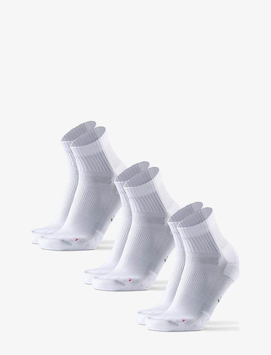 Danish Endurance - Long Distance Running Quarter Socks 3-pack - spordisokid - white - 1