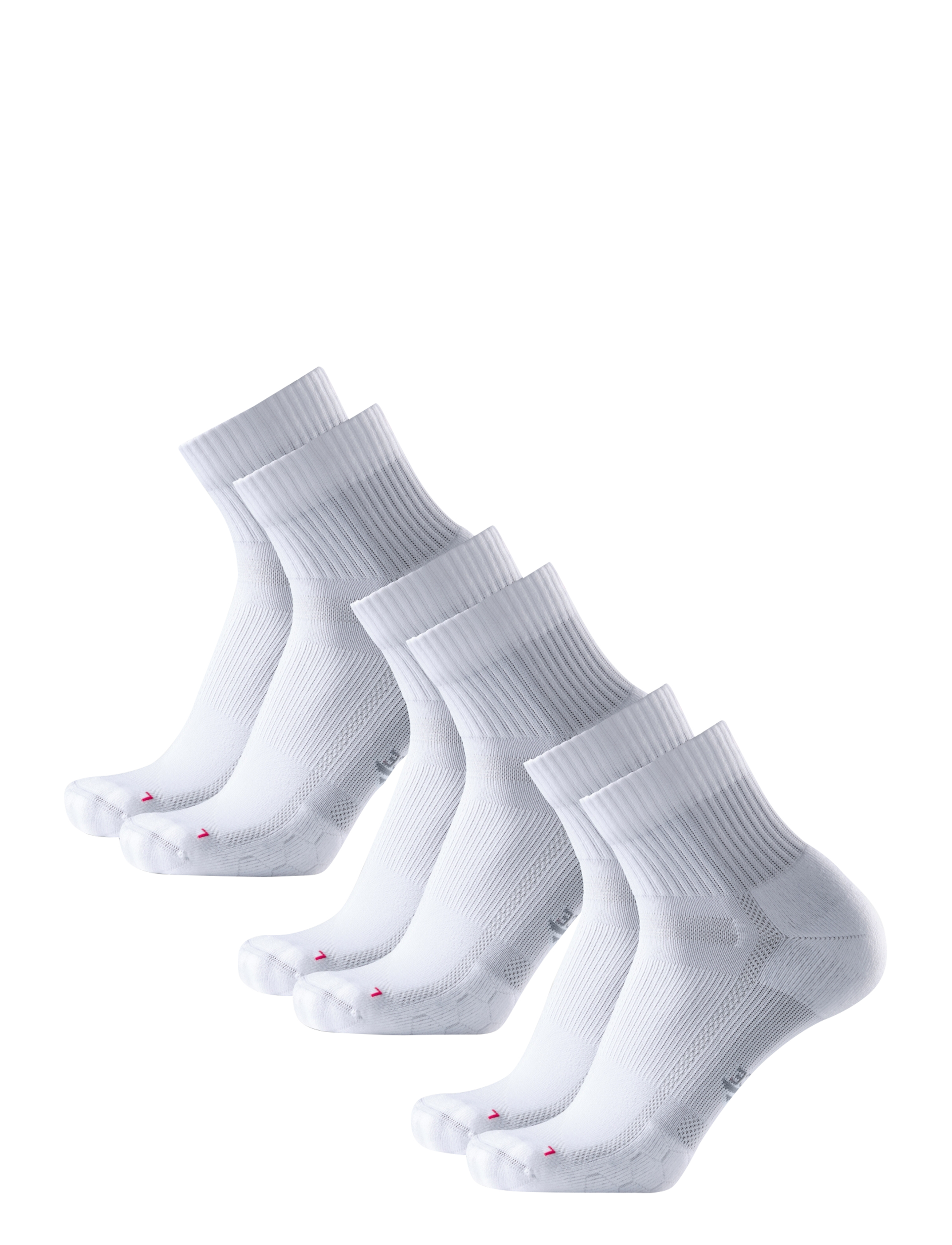 Danish Endurance - Long Distance Running Quarter Socks 3-pack - spordisokid - white - 2