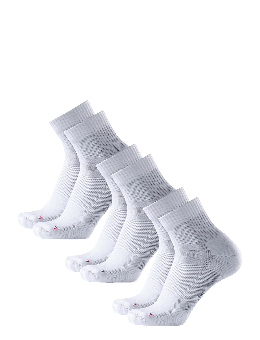 Danish Endurance - Long Distance Running Quarter Socks 3-pack - spordisokid - white - 2