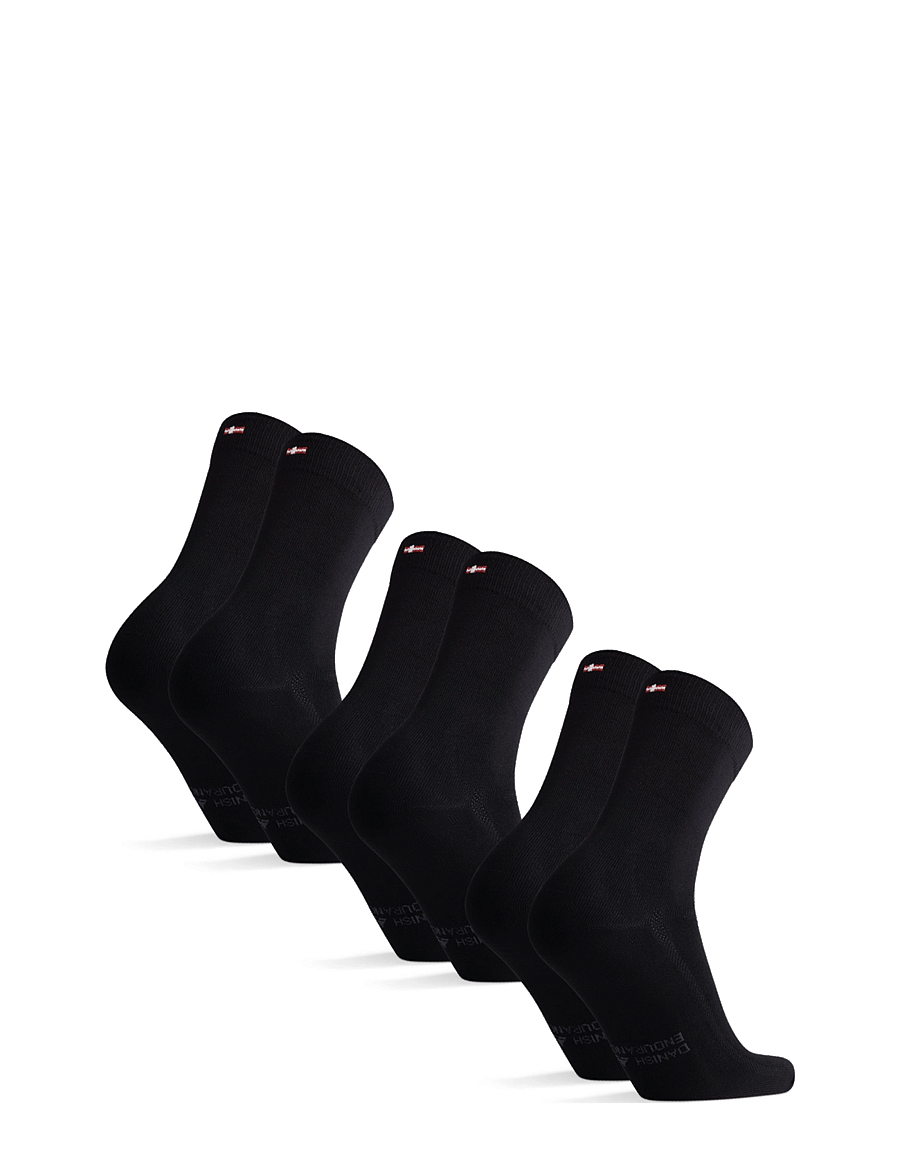 Danish Endurance - Bamboo Crew Socks 3-pack - crew sokken - black - 2