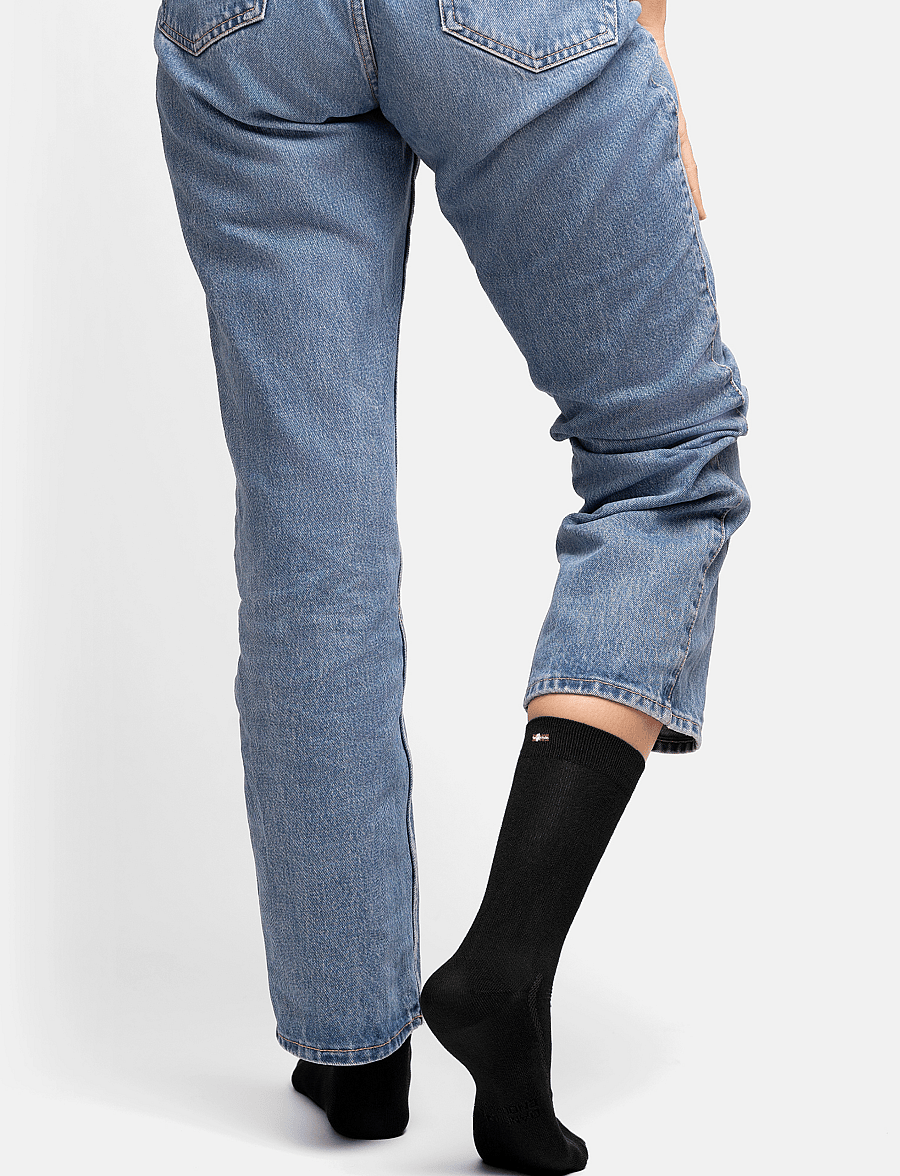 Danish Endurance - Bamboo Crew Socks 3-pack - crew sokken - black - 4