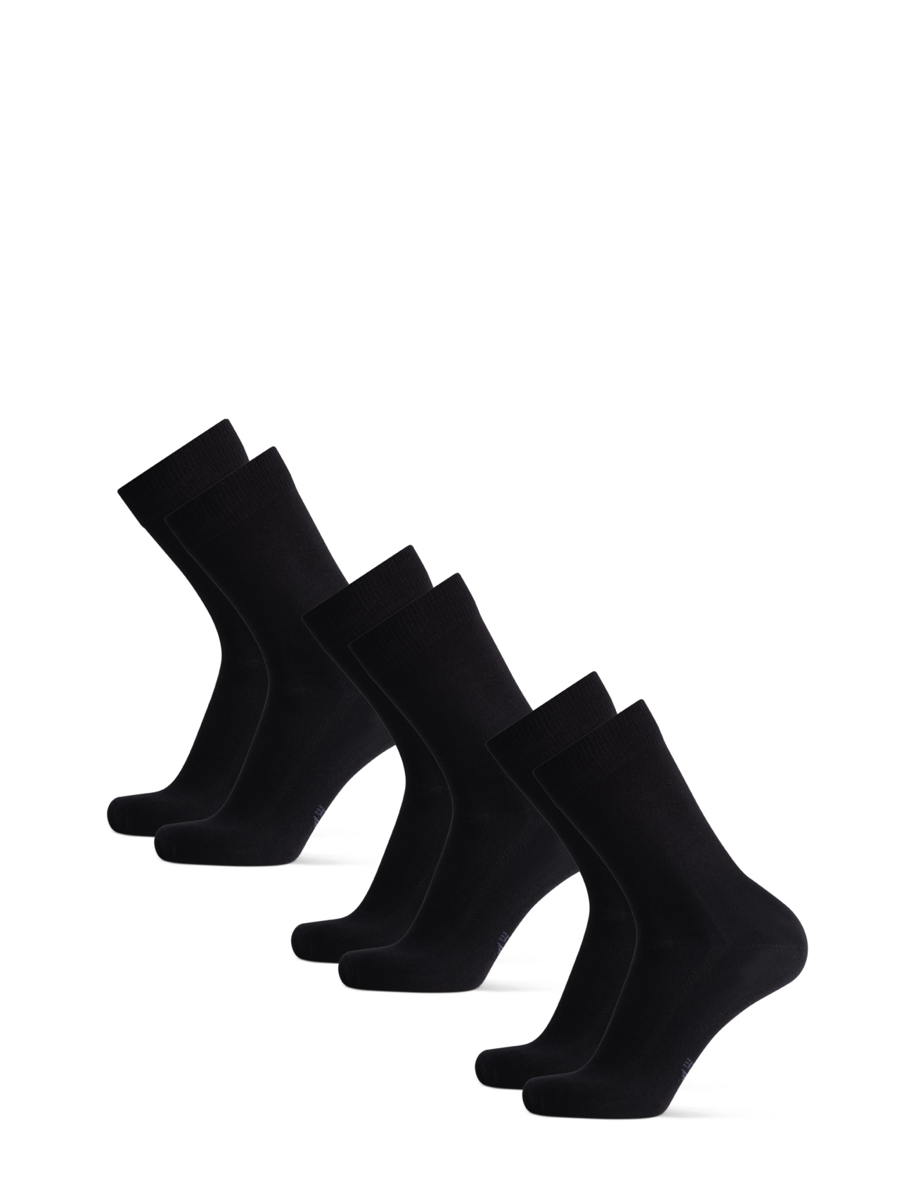 Danish Endurance - Bamboo Crew Socks 3-pack - crew sokken - black - 3