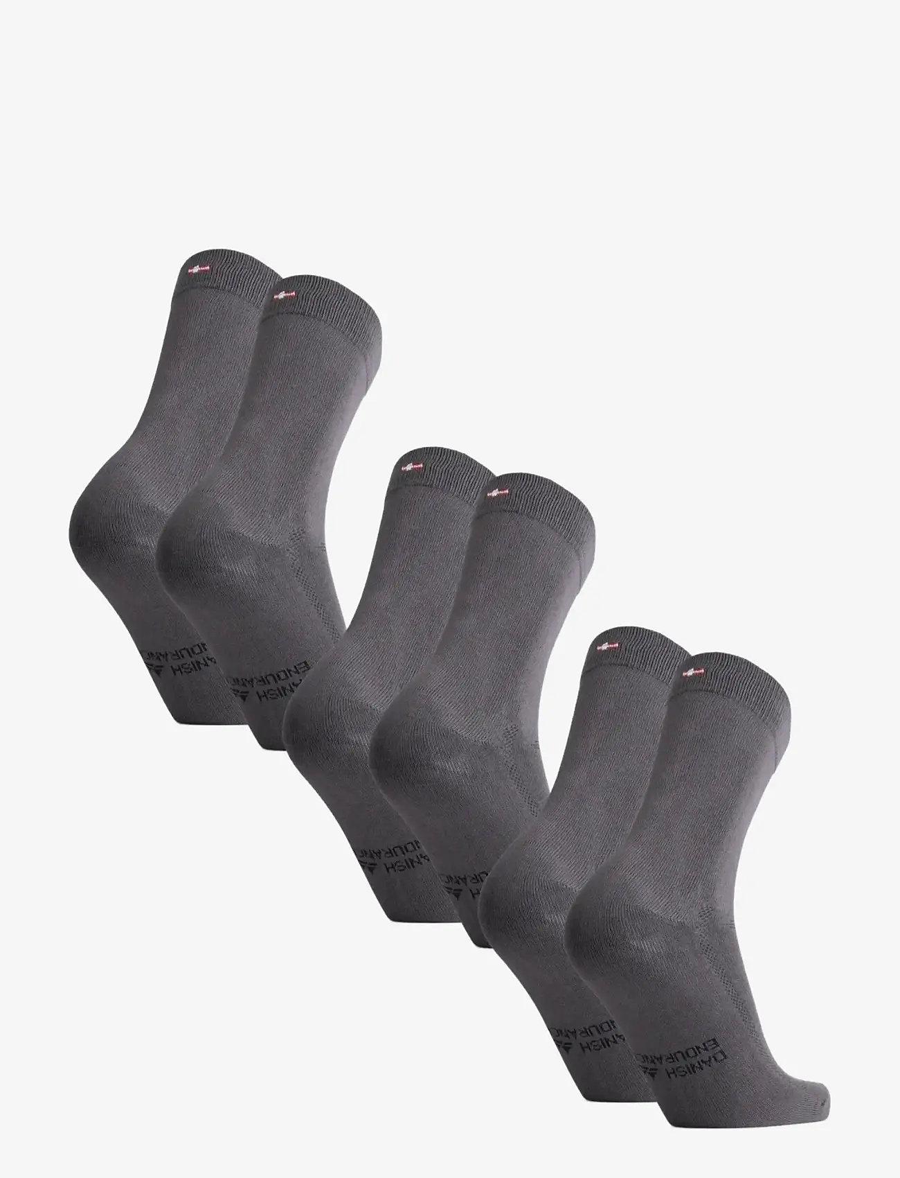 Danish Endurance - Bamboo Crew Socks 3-pack - crew-socken - grey - 2