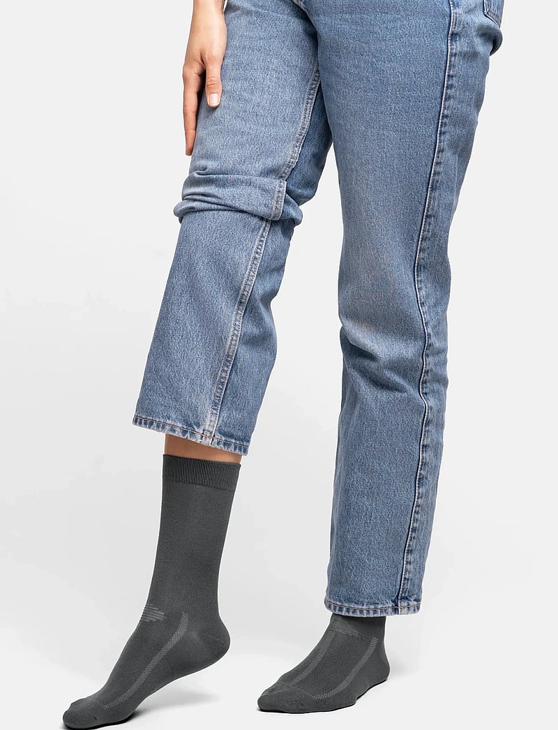 Danish Endurance - Bamboo Crew Socks 3-pack - crew-socken - grey - 0