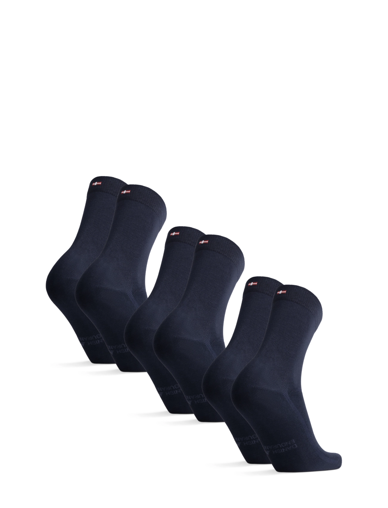 Danish Endurance - Bamboo Crew Socks 3-pack - vanliga strumpor - navy blue - 2