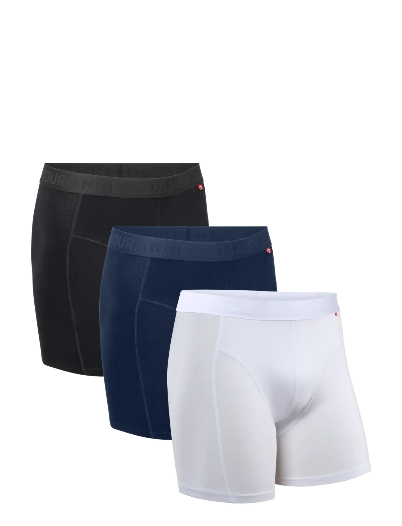 Danish Endurance Organic Cotton Trunks (Men) 3-pack - Kalsonger - MULTICOLOR (1X BLACK, 1X BLUE, 1X WHITE) / multi