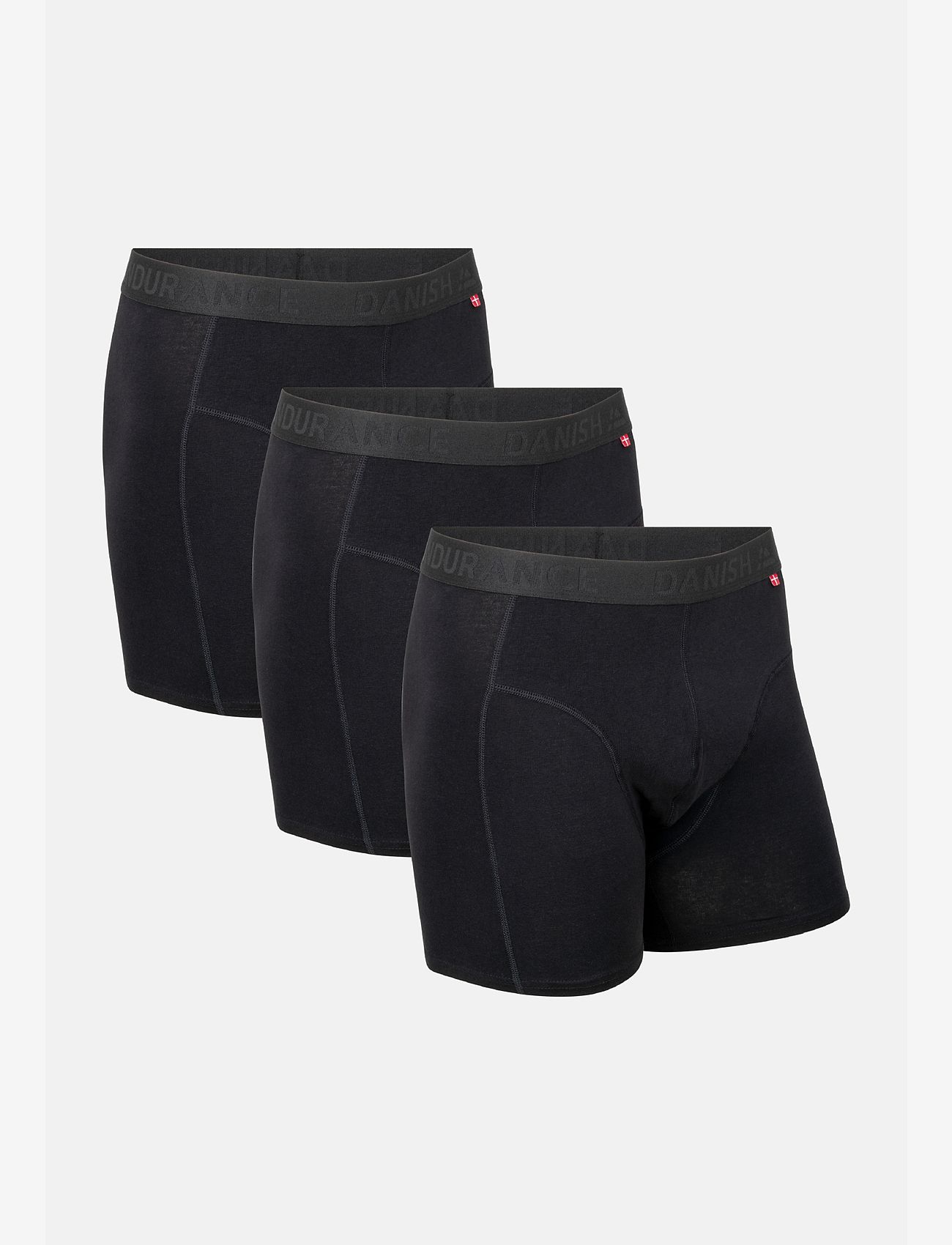 Danish Endurance - Men's Organic Trunks 3-pack - laveste priser - black - 0