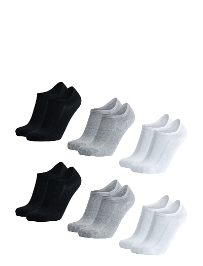 Cotton No-Show Socks 6-Pack - StrøMper