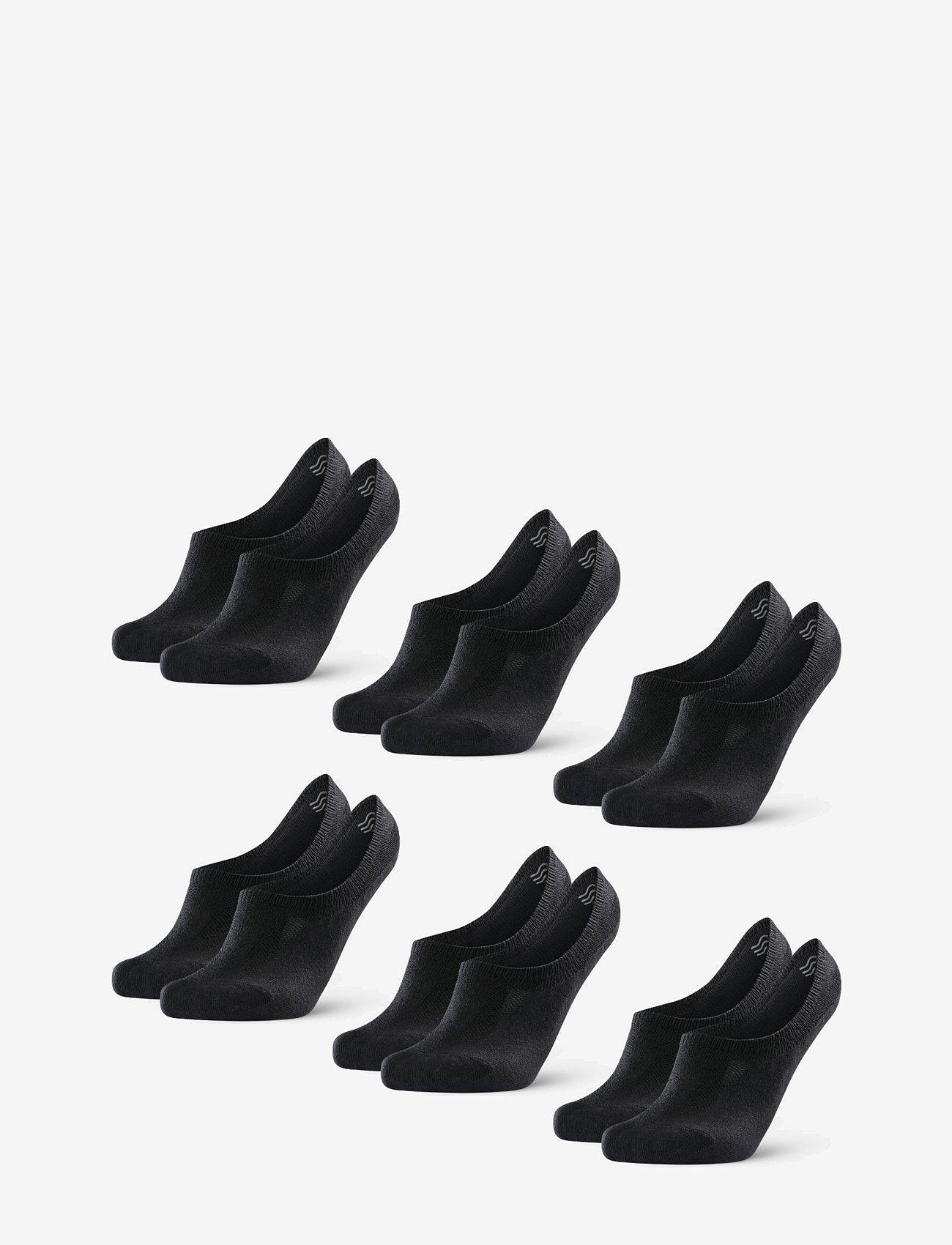 Danish Endurance - No-Show Cotton Socks 6-pack - geschenke unter chf 50 - black - 0