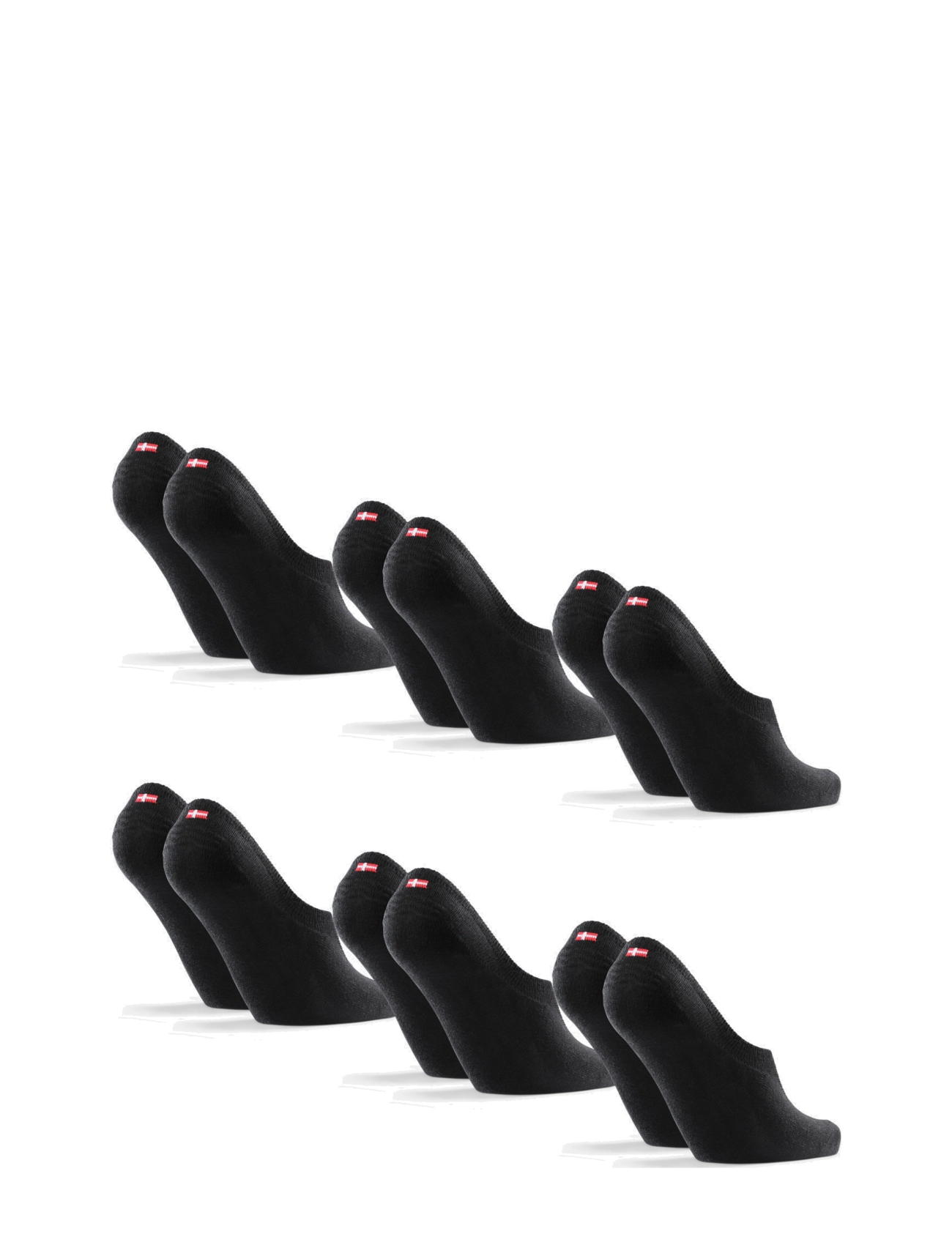 Danish Endurance - Cotton No-Show Socks 6-pack - strümpfe - black - 2