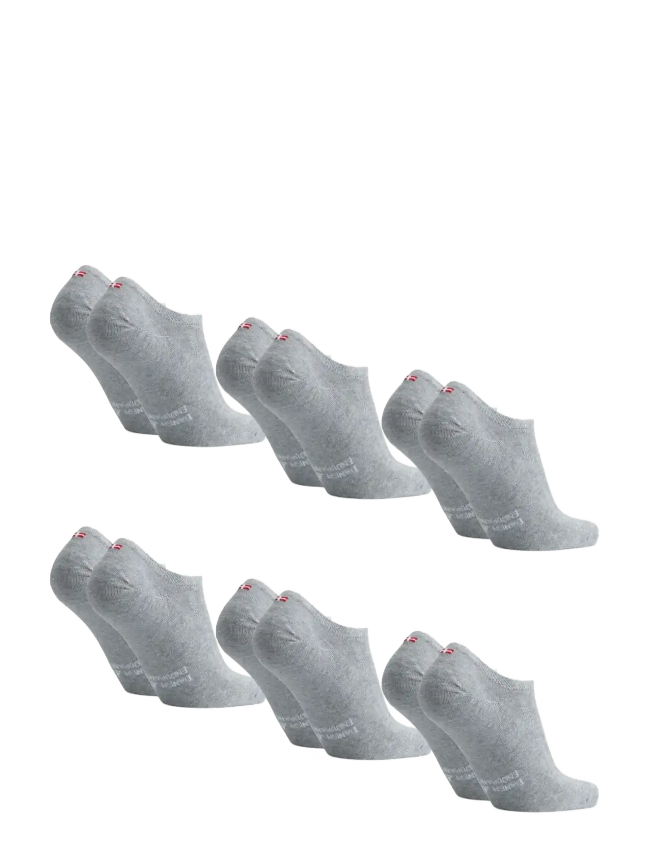 Danish Endurance - Cotton No-Show Socks 6-pack - spordisokid - grey - 2