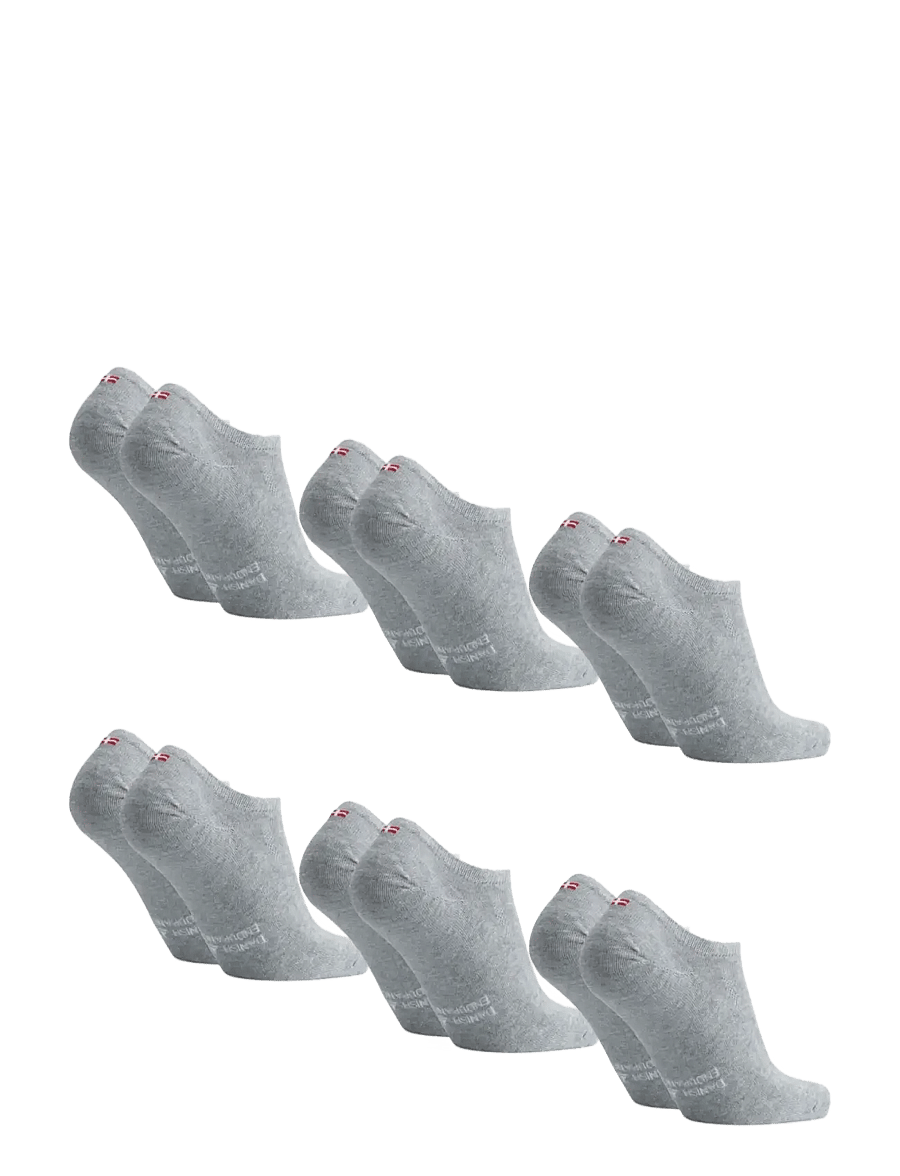Danish Endurance - Cotton No-Show Socks 6-pack - spordisokid - grey - 2