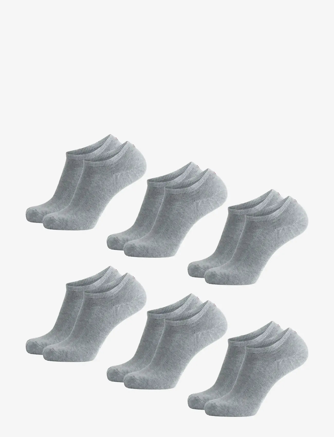 Danish Endurance - Cotton No-Show Socks 6-pack - sport socks - grey - 3