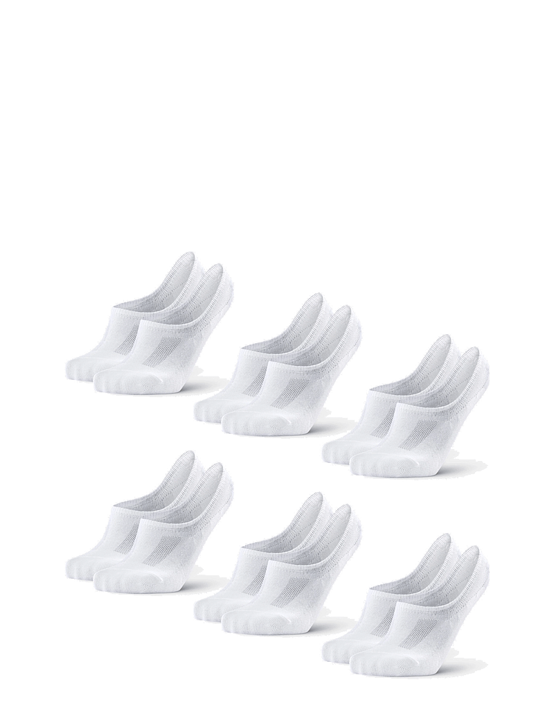Danish Endurance - Cotton No-Show Socks 6-pack - sport socks - white - 1