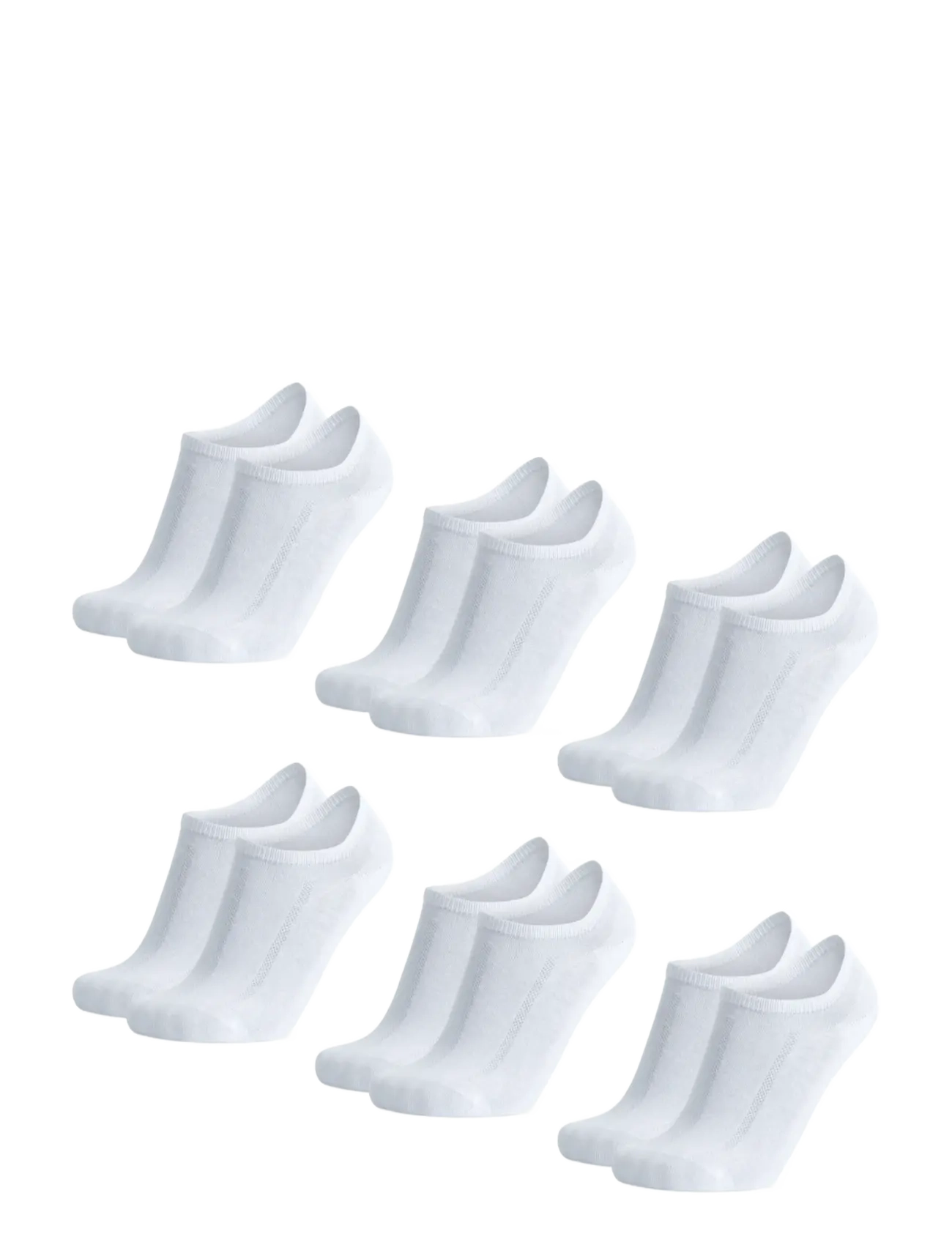 Danish Endurance Cotton No-Show Socks 6-pack - Skarpetki - WHITE / white