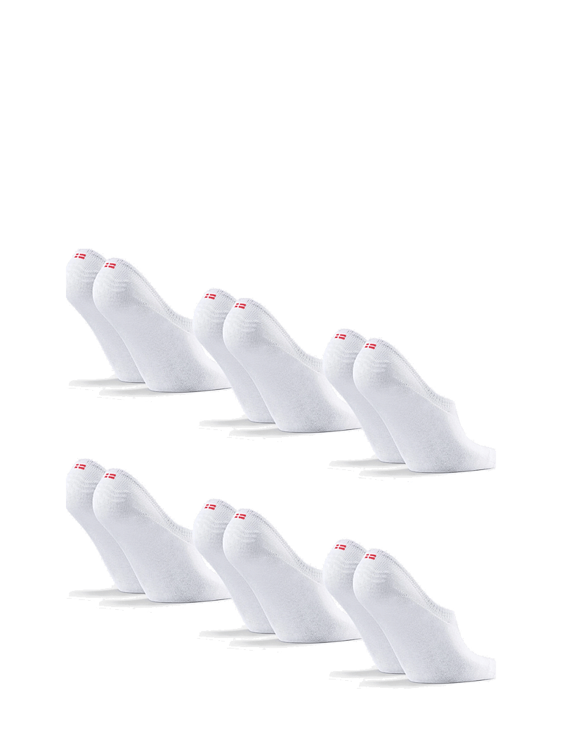 Danish Endurance - Cotton No-Show Socks 6-pack - sport socks - white - 2