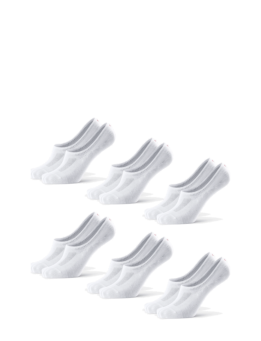 Danish Endurance - Cotton No-Show Socks 6-pack - skarpety sportowe - white - 3