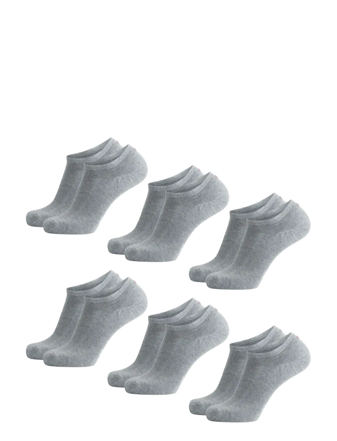 Danish Endurance - Cotton No-Show Socks 6-pack - grey - 3