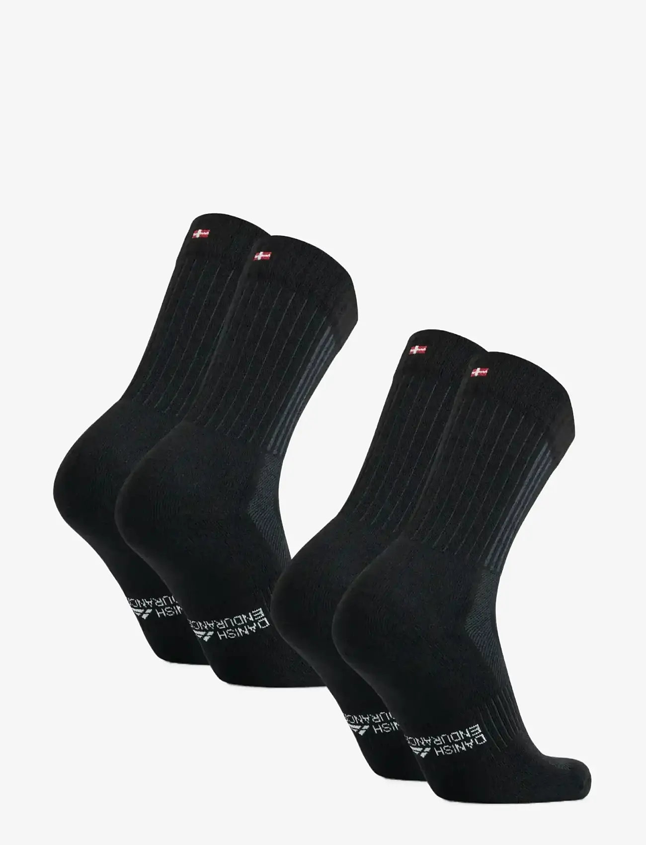 Danish Endurance - Premium Hiking Crew Socks 2-pack - sport socks - black - 2