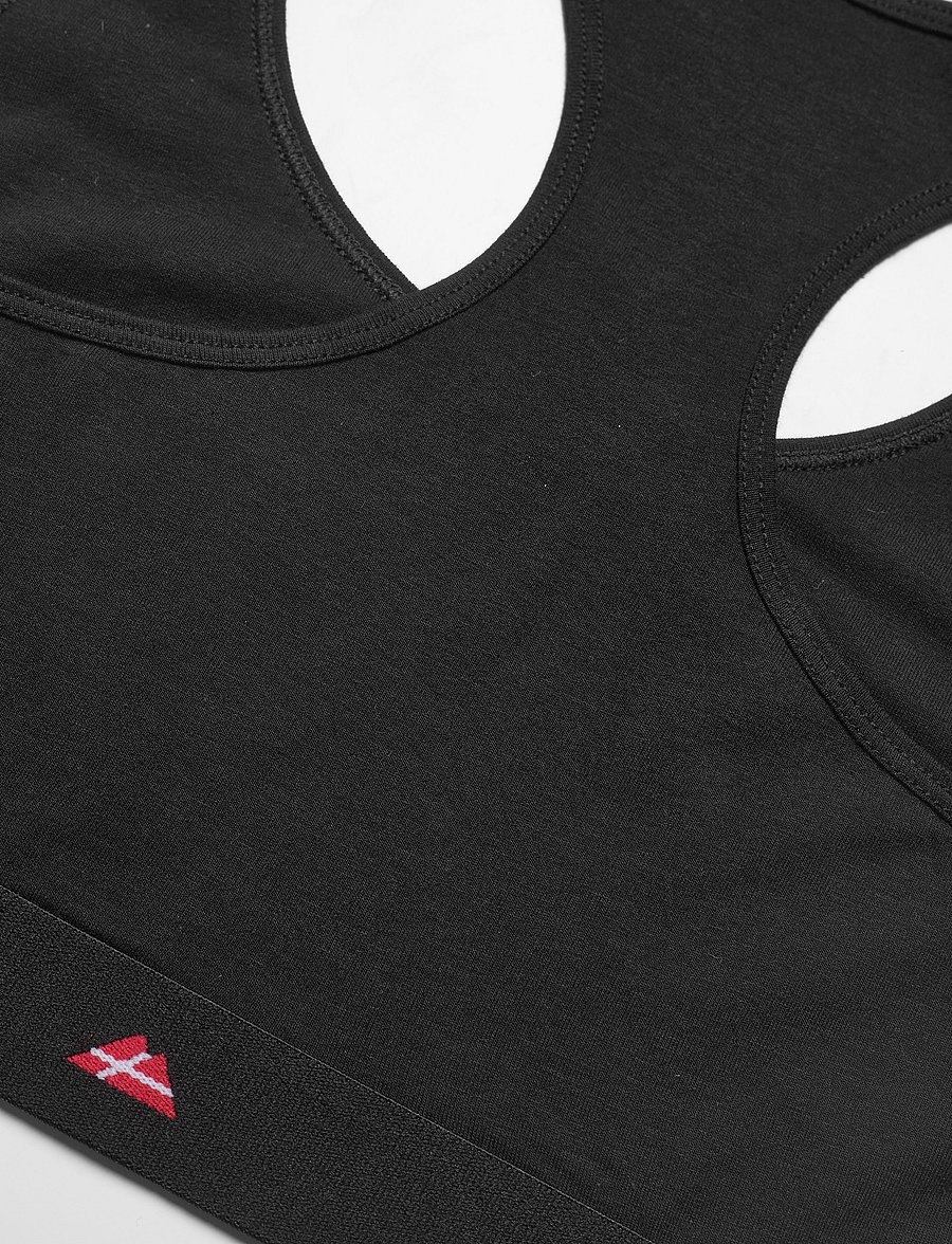 Danish Endurance - Organic Cotton Bralette (Women) 3-pack - sport bh:ar - black - 5