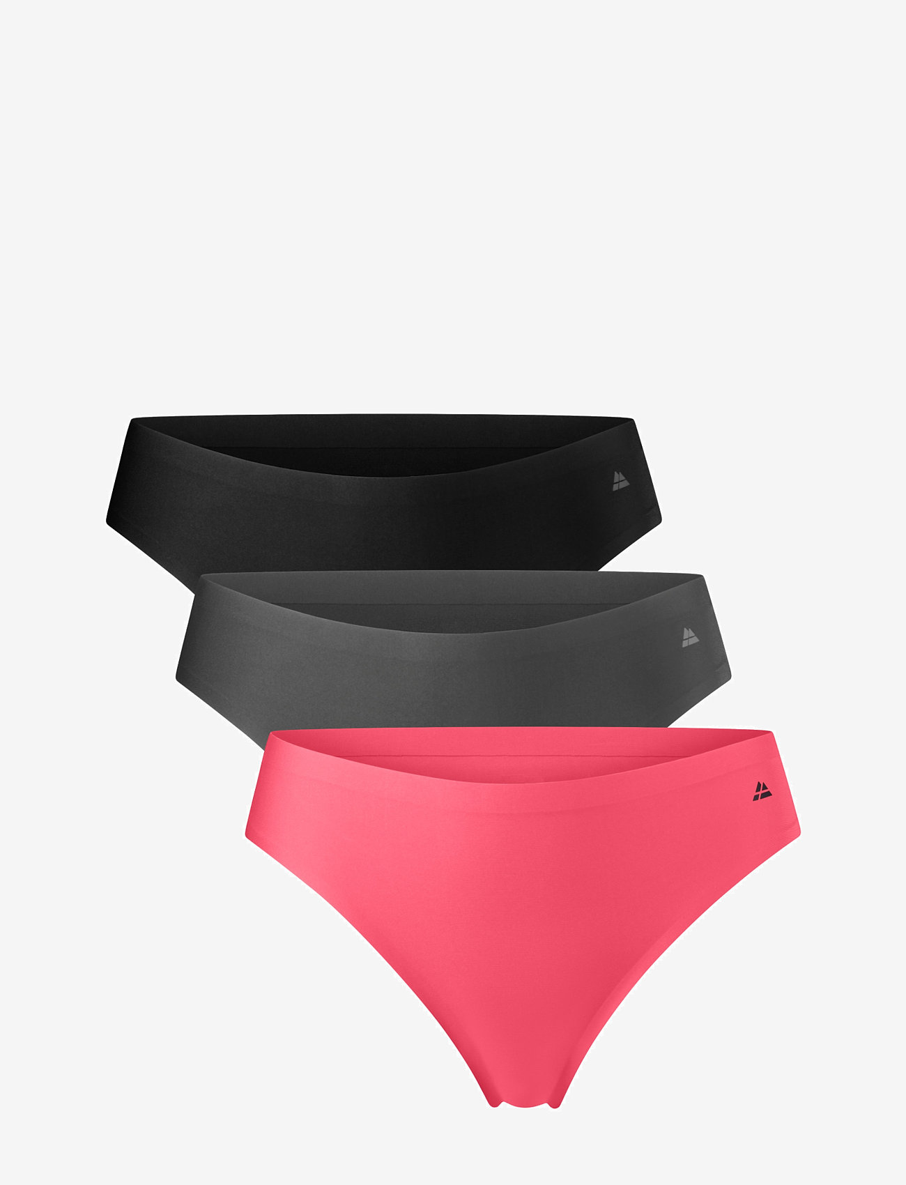 Danish Endurance - Women's Invisible Thong - unterwäsche - multicolor (1 x black, 1 x grey, 1 x pink) - 1