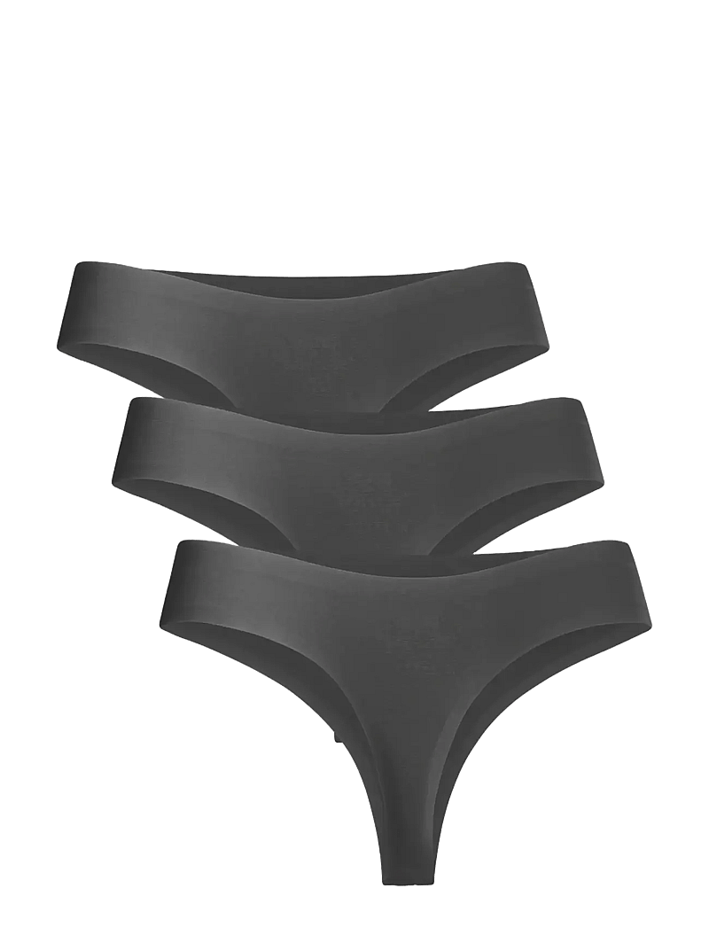 Danish Endurance - Invisible Thong (Women) 3-pack - slips - black - 2